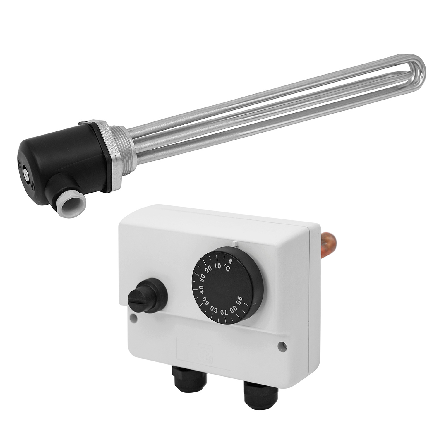 Résistance de chauffage à visser / Cartouche chauffante ESH 3.00 - 3 kW - 305 mm incl. thermostat Résistance de chauffage à visser / Cartouche chauffante ESH 3.00 - 3 kW - 305 mm incl. thermostat