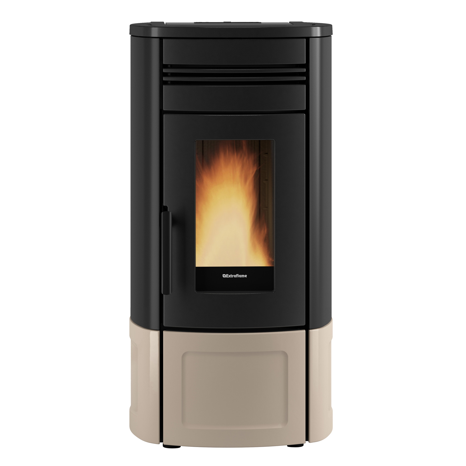 Extraflame Evolution Line Noris Lux poêle à granulés acier Majolique Tortora