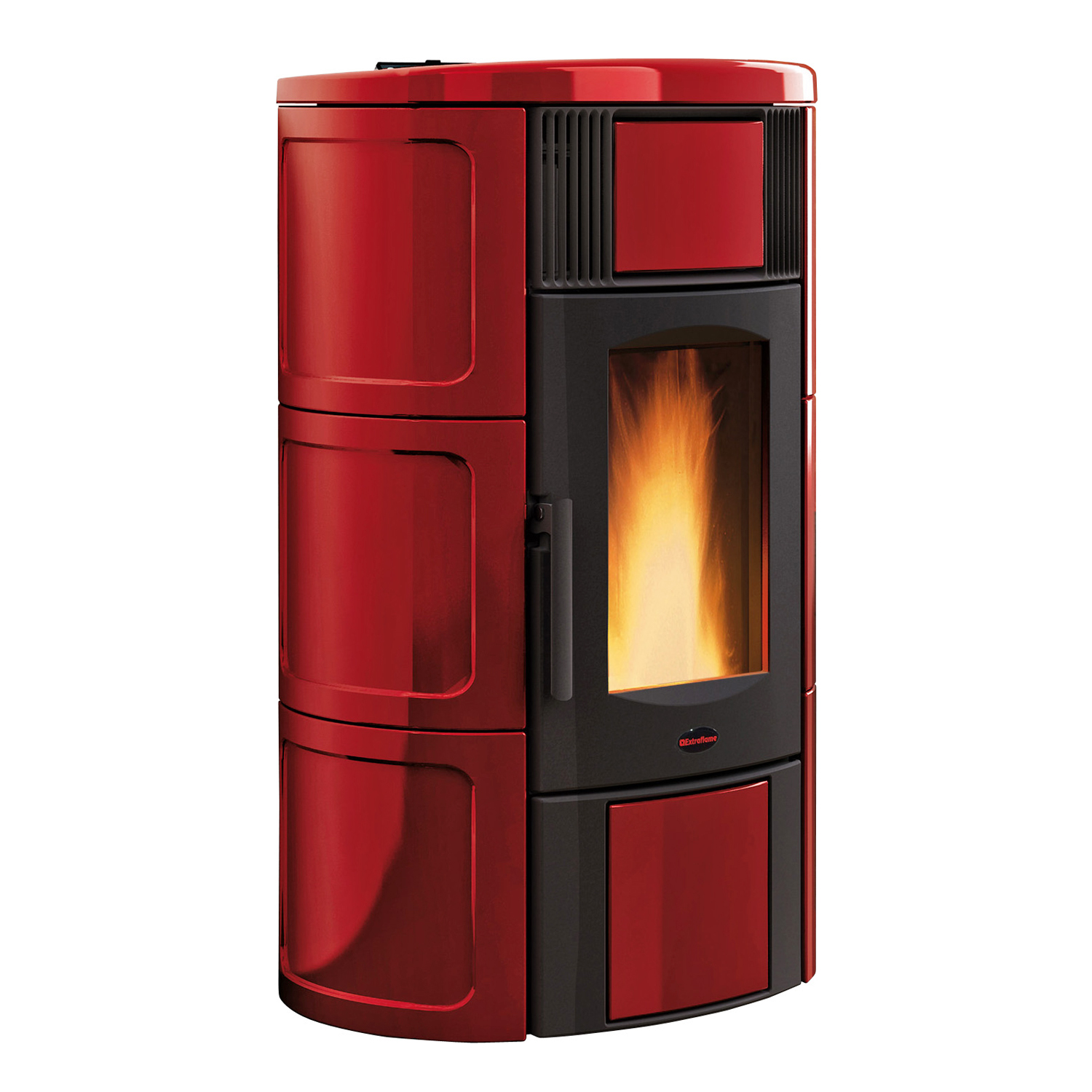 Extraflame Iside Idro H15 Poêle à granulés bouilleur Majolique Bordeaux