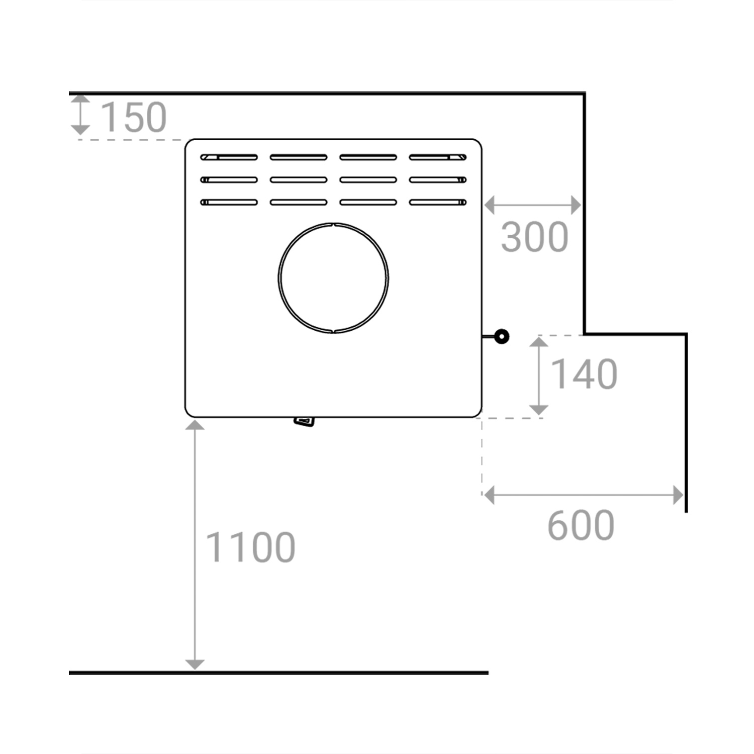 Lotus Allure poêle à bois acier noir
