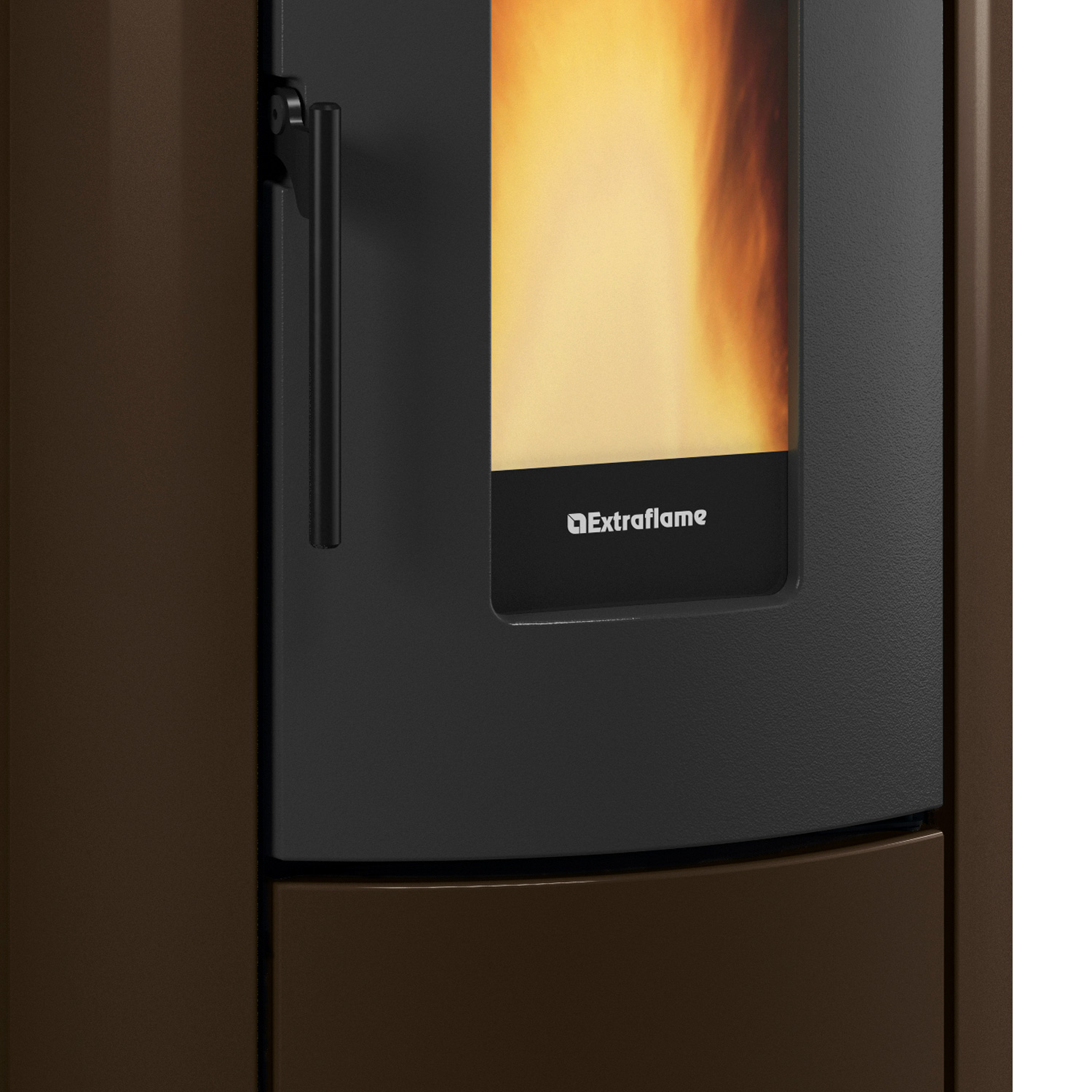 Extraflame Evolution Line Rosanna Idro Poêle à granulés bouilleur Acier Bronze