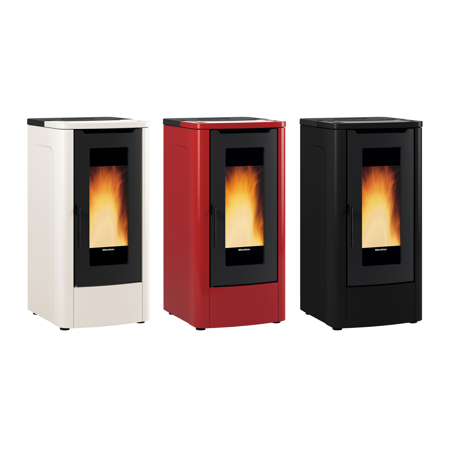 Extraflame Teorema Poêle à granulés Noir