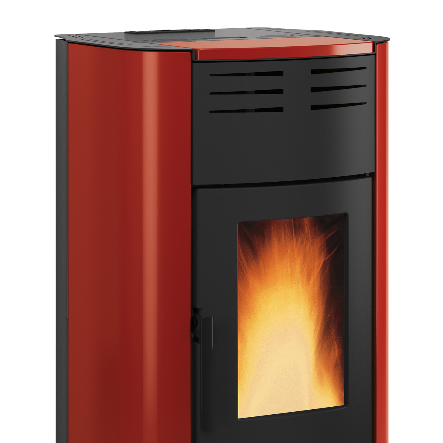 Extraflame Raffaella Idro H15 Poêle à granulés bouilleur Acier Bordeaux