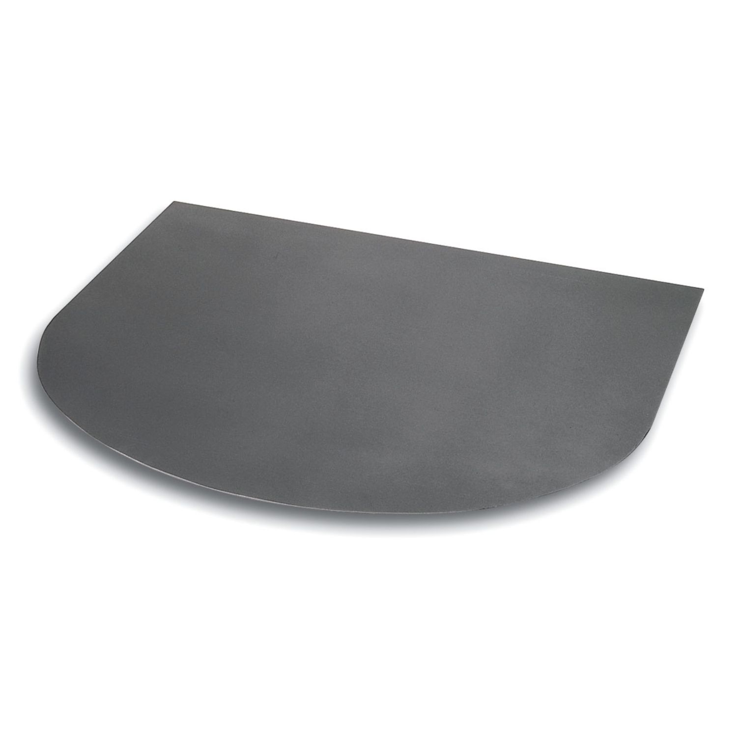Plaque de sol La Nordica demi-ronde en acier noir 900 x 800 mm