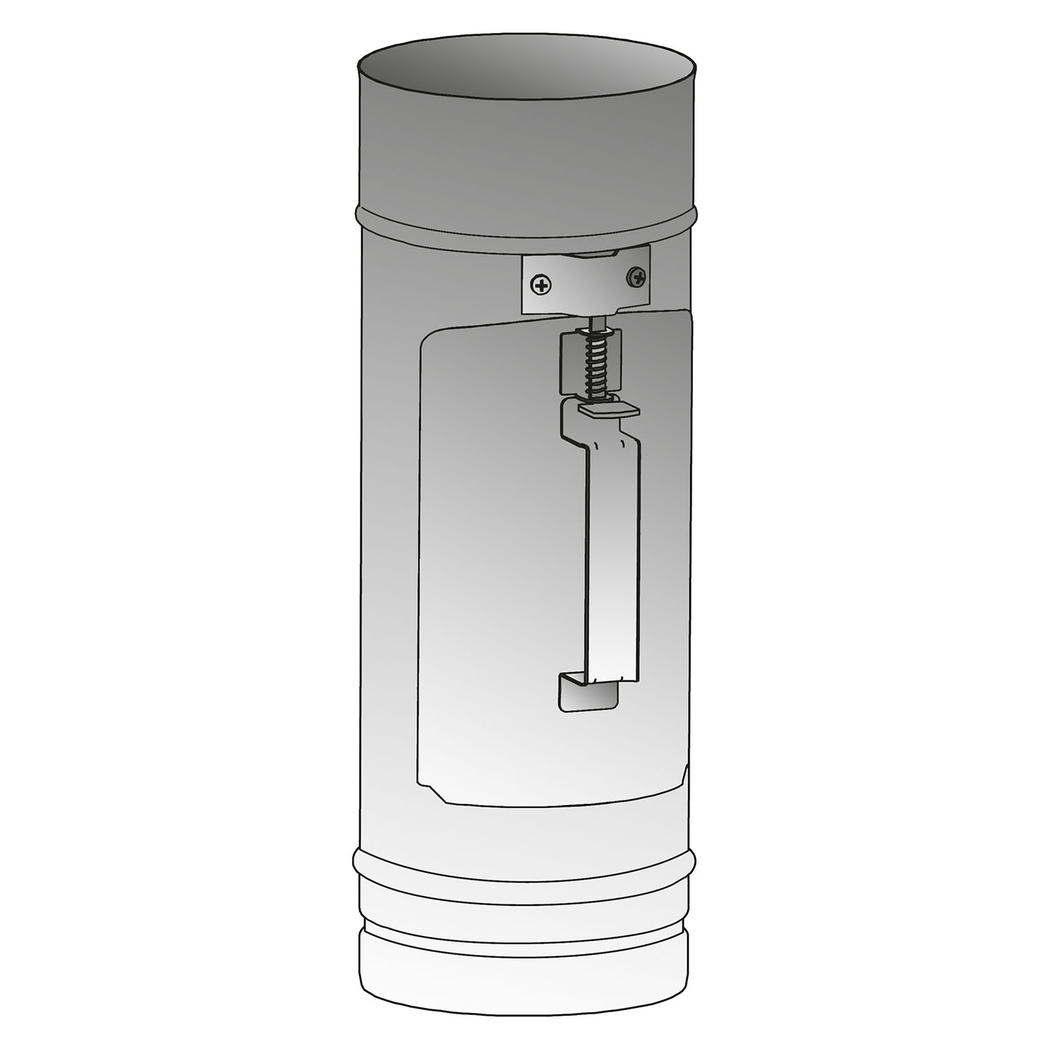 Schiedel PRIMA PLUS élément de nettoyage Ø180 mm simple paroi mat