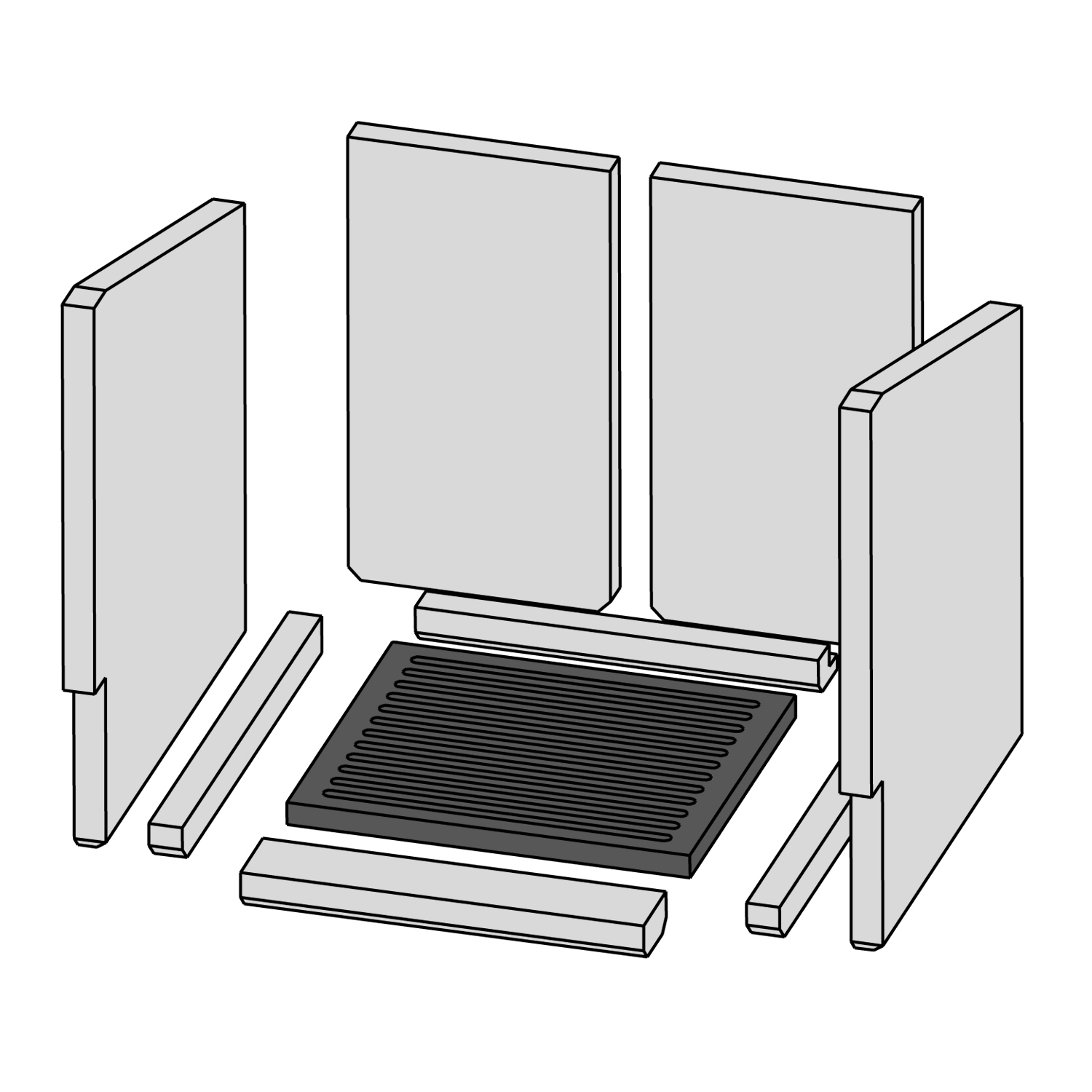Poêle à bois avec bouilleur Schmitzker Marbella Compact noir