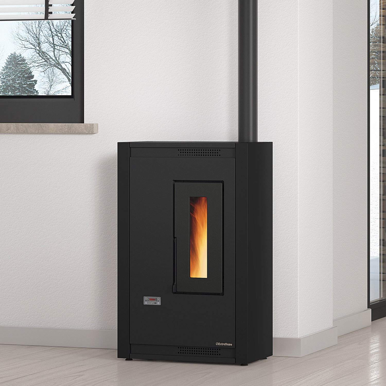 Extraflame Luisella 16 5.0 poêle à granulés noir Extraflame Luisella 16 5.0 poêle à granulés noir
