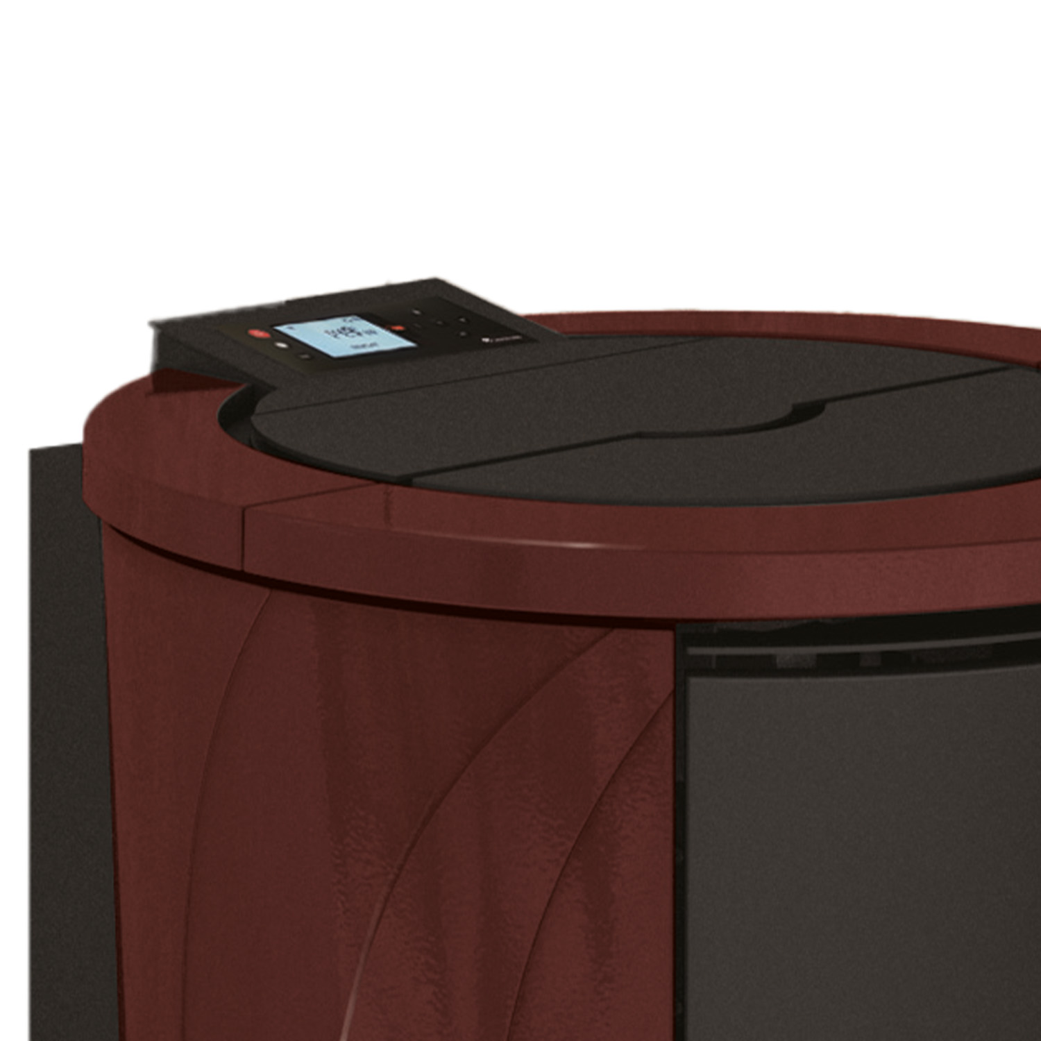 Edilkamin Cherie H 14 Evo poêle à granulés bouilleur céramique bordeaux