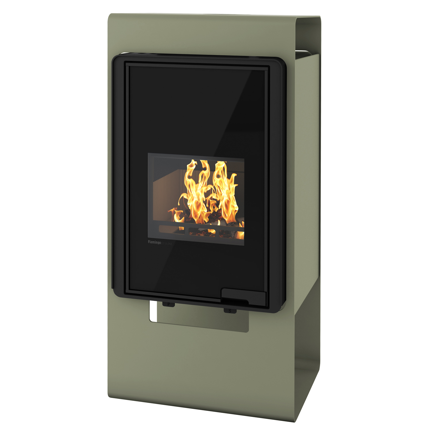HS Flamingo Deluxe Singa Poêle à bois Olive