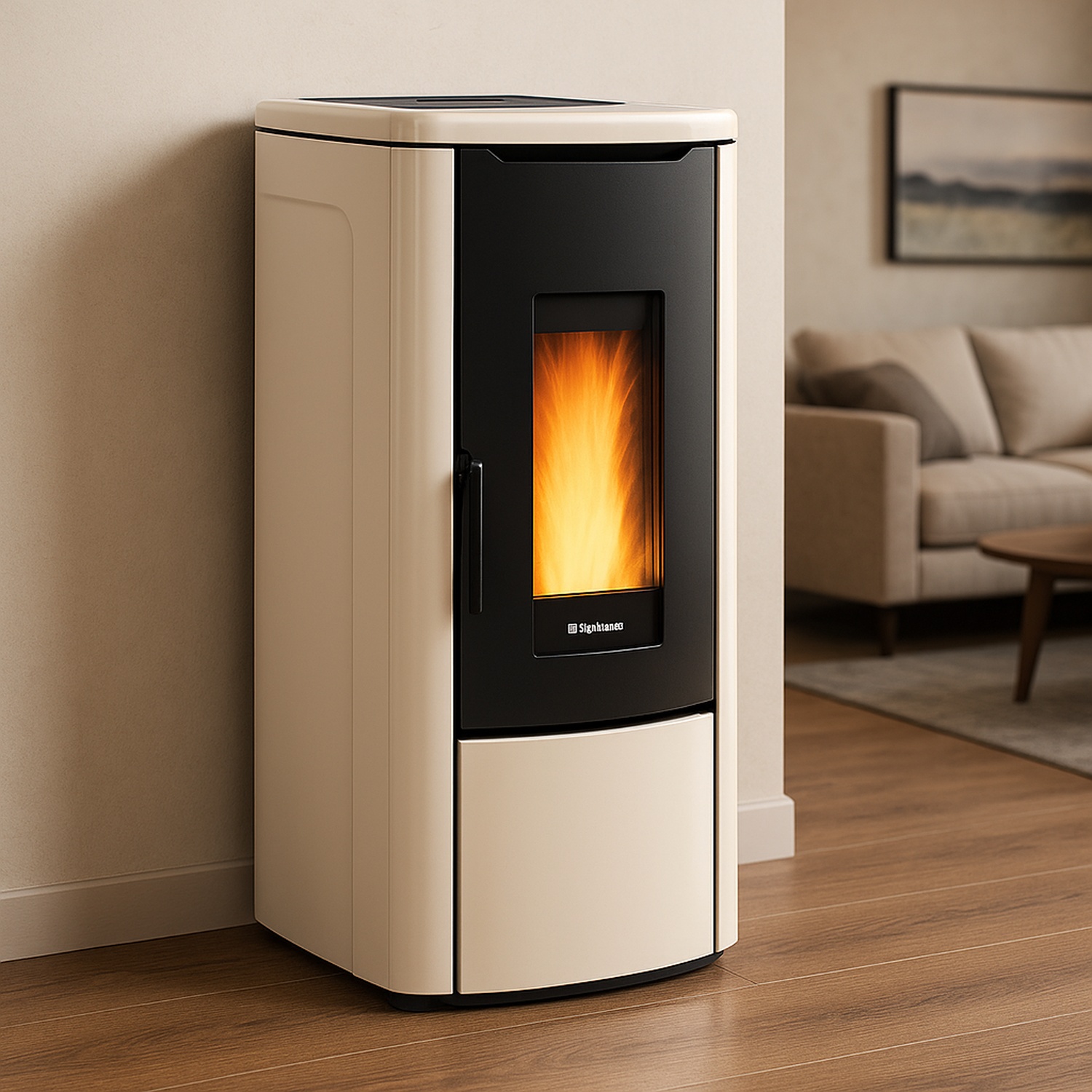 Extraflame ROSANNA IDRO 5.0 - Ivoire poêle à granulés bouilleur EVOLUTION LINE