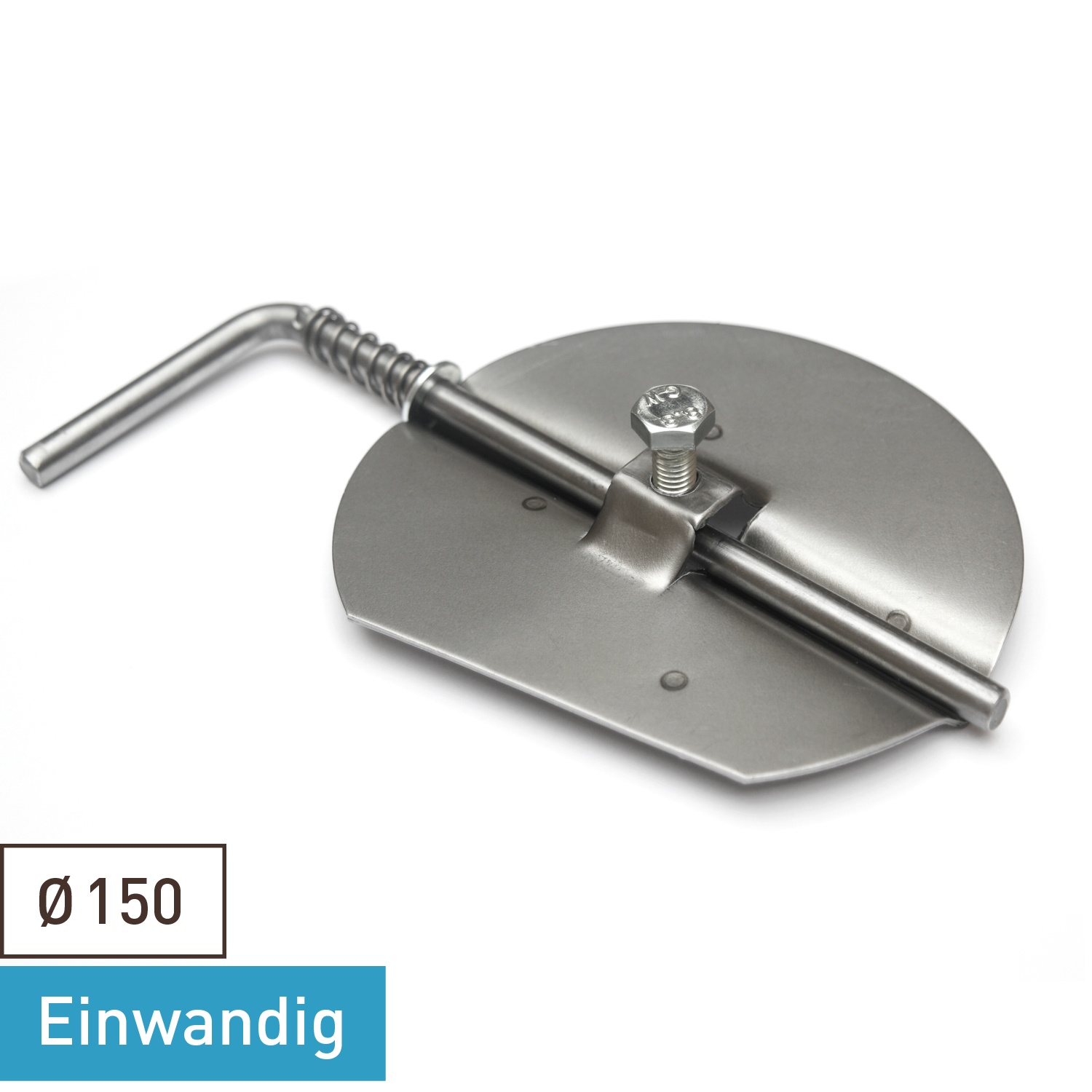 Raik Basic modérateur de tirage 150mm brut pour tuyau de fumée / conduit de fumée