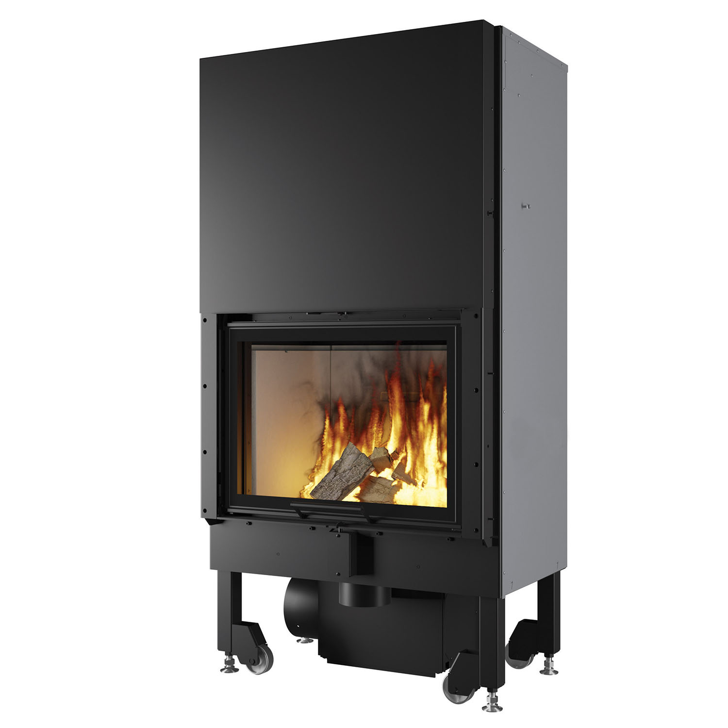 Edilkamin Blokk 70 V insert de cheminée foyer blanc