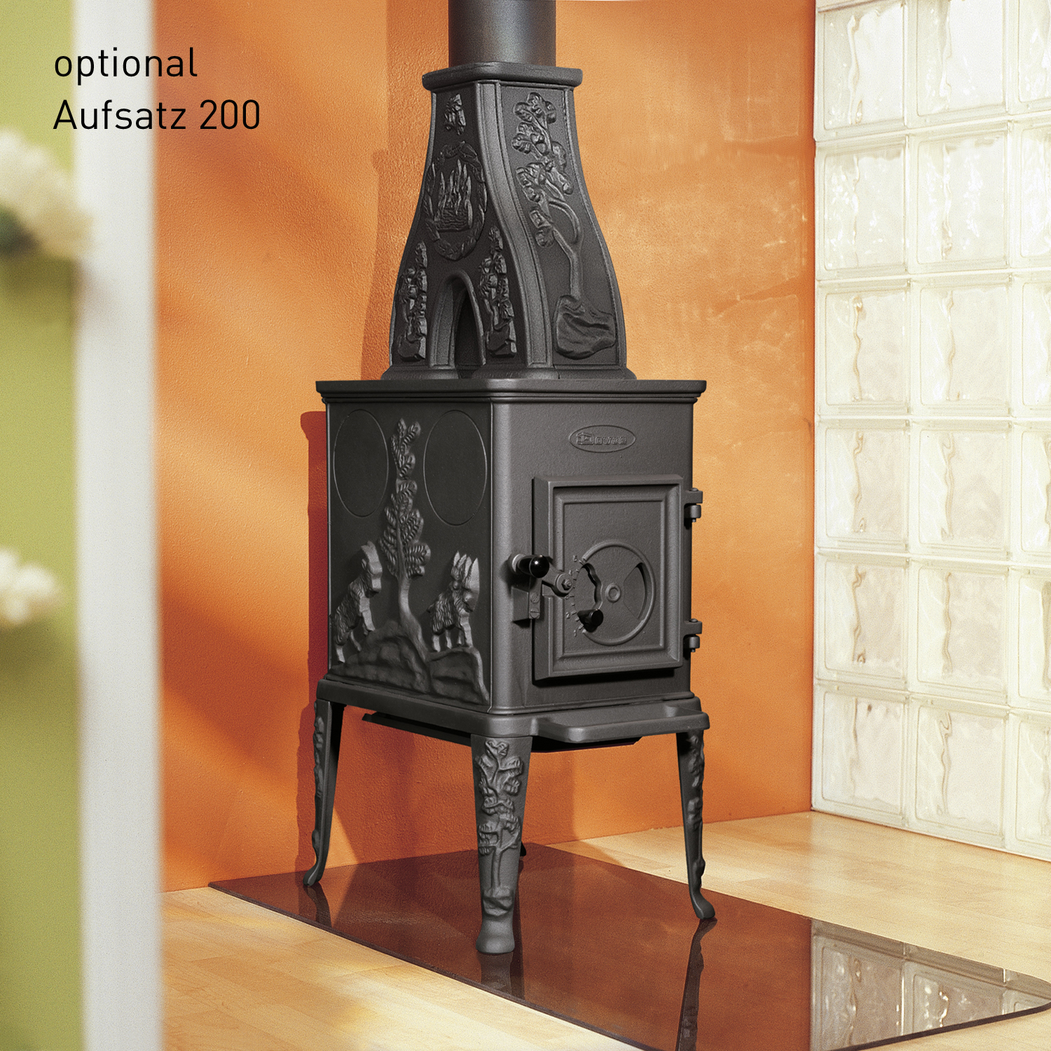 Poêle à bois Dovre 100 CBS en fonte noire