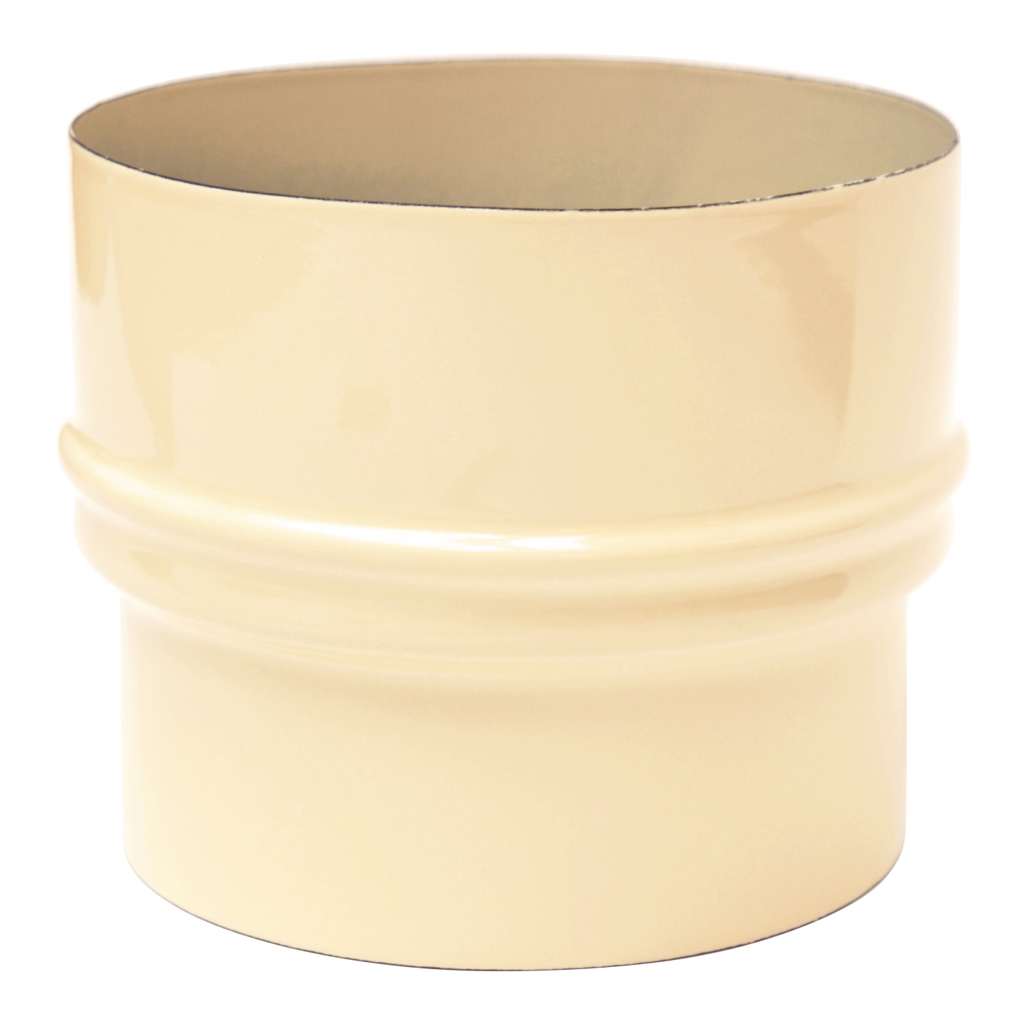 Raccord de conduit de fumée / Tuyau de poêle émaillé extension 120mm - 150mm noir