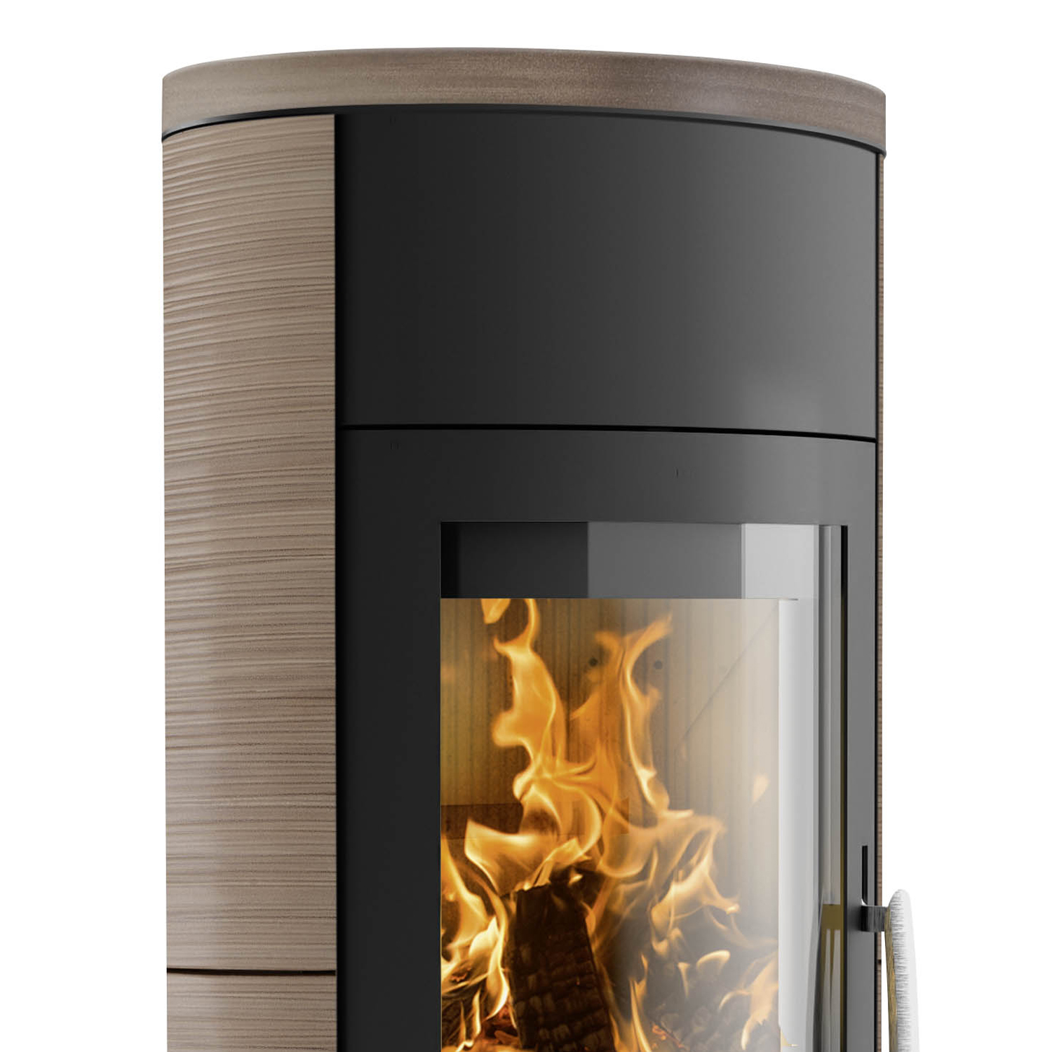 Oranier Polar W+ 2.0 Poêle à bois Acier Noir / Céramique Grappa