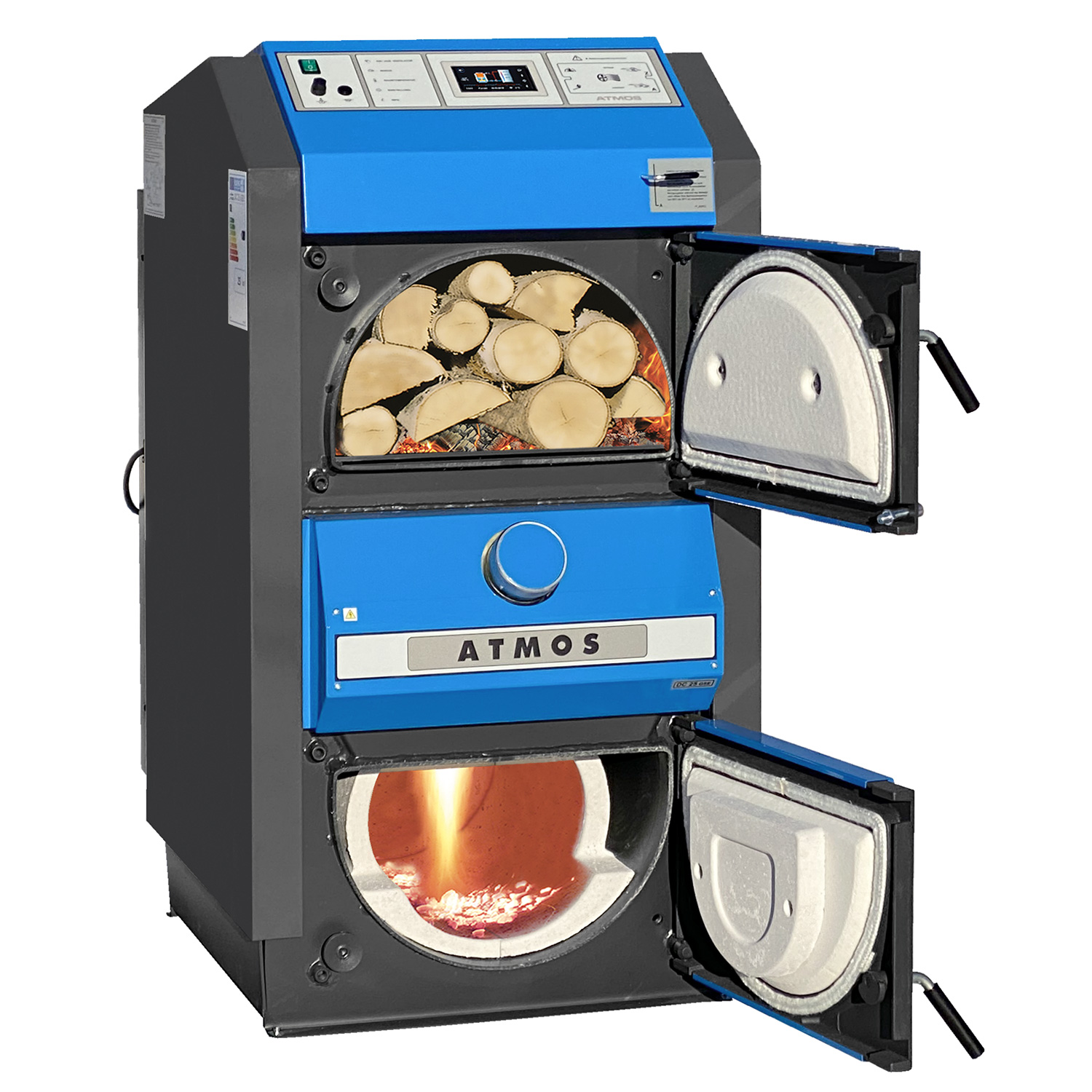 ATMOS chaudière à gazéification du bois DC 18 GSE Komfort avec ACD04 et allumage automatique