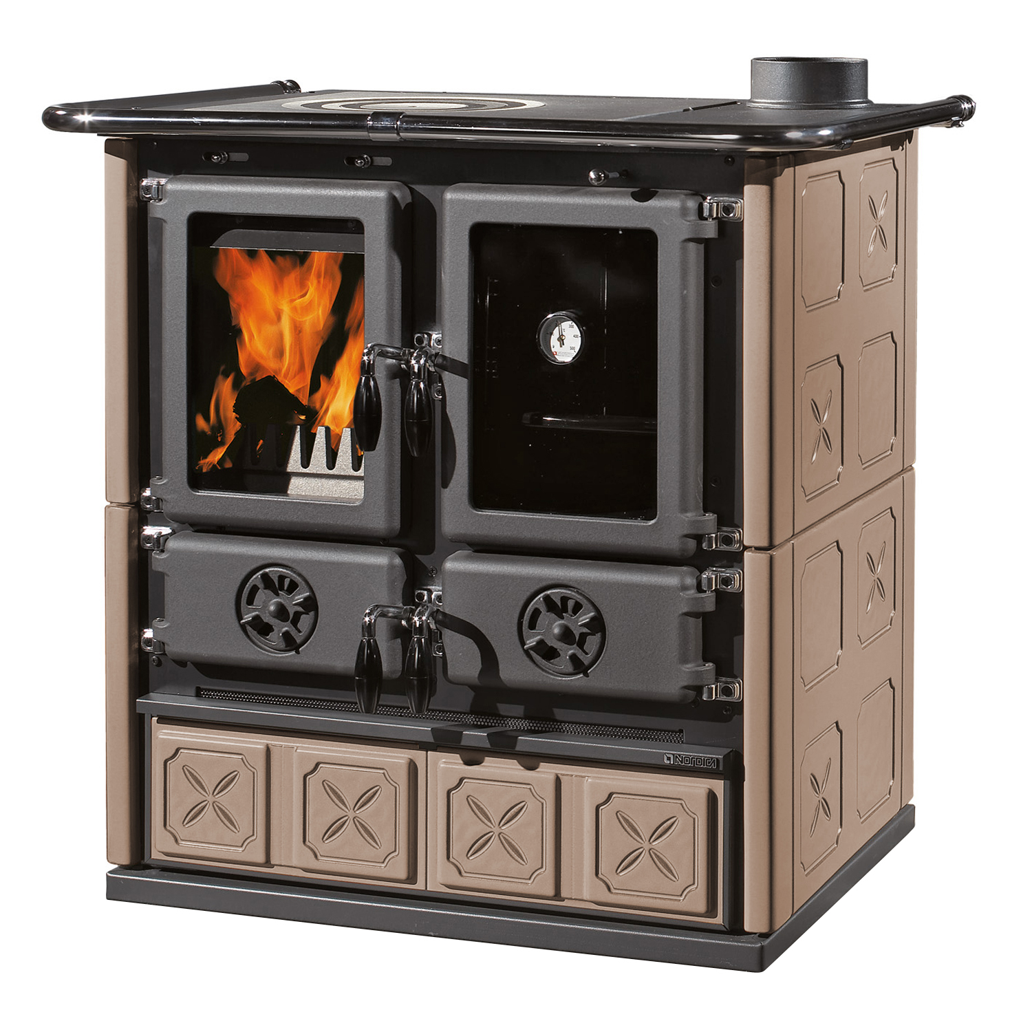La cuisinière La Nordica Rosetta 5.0 Majolika Tortora