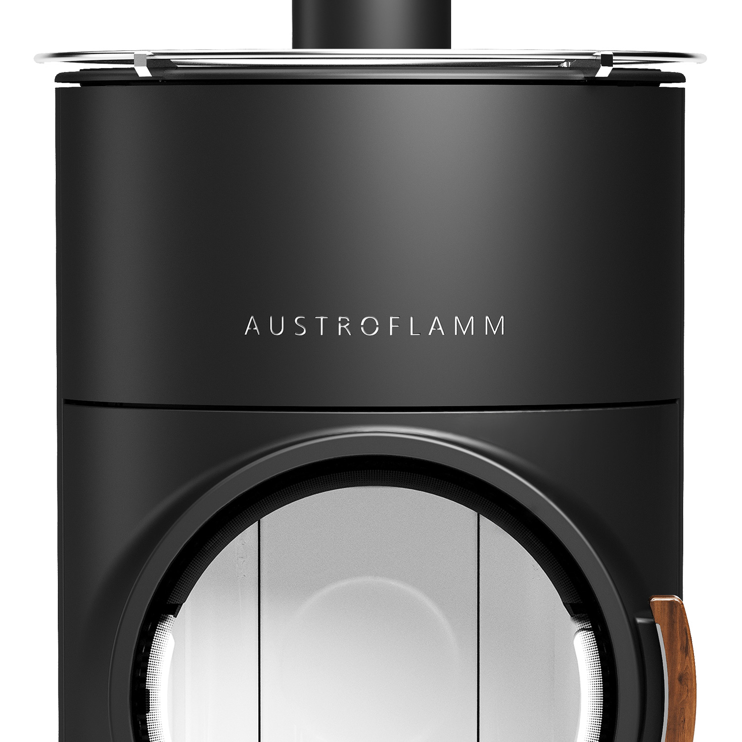 Austroflamm Clou compact Cook poêle à bois en acier gris fonte, sortie de fumée par le haut Austroflamm Clou compact Cook poêle à bois en acier gris fonte, sortie de fumée par le haut