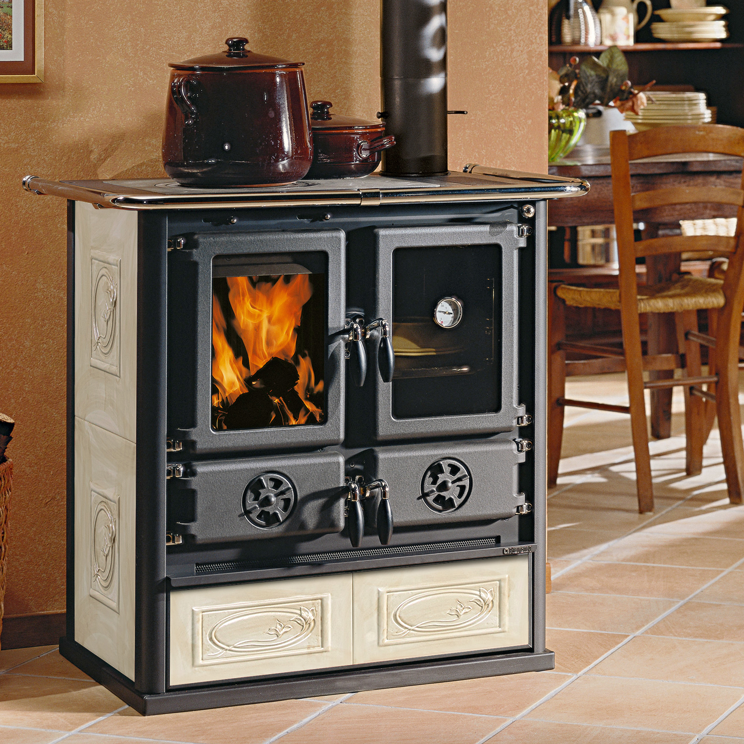 La Nordica Rosetta 16 cuisinière à bois Liberty Panna