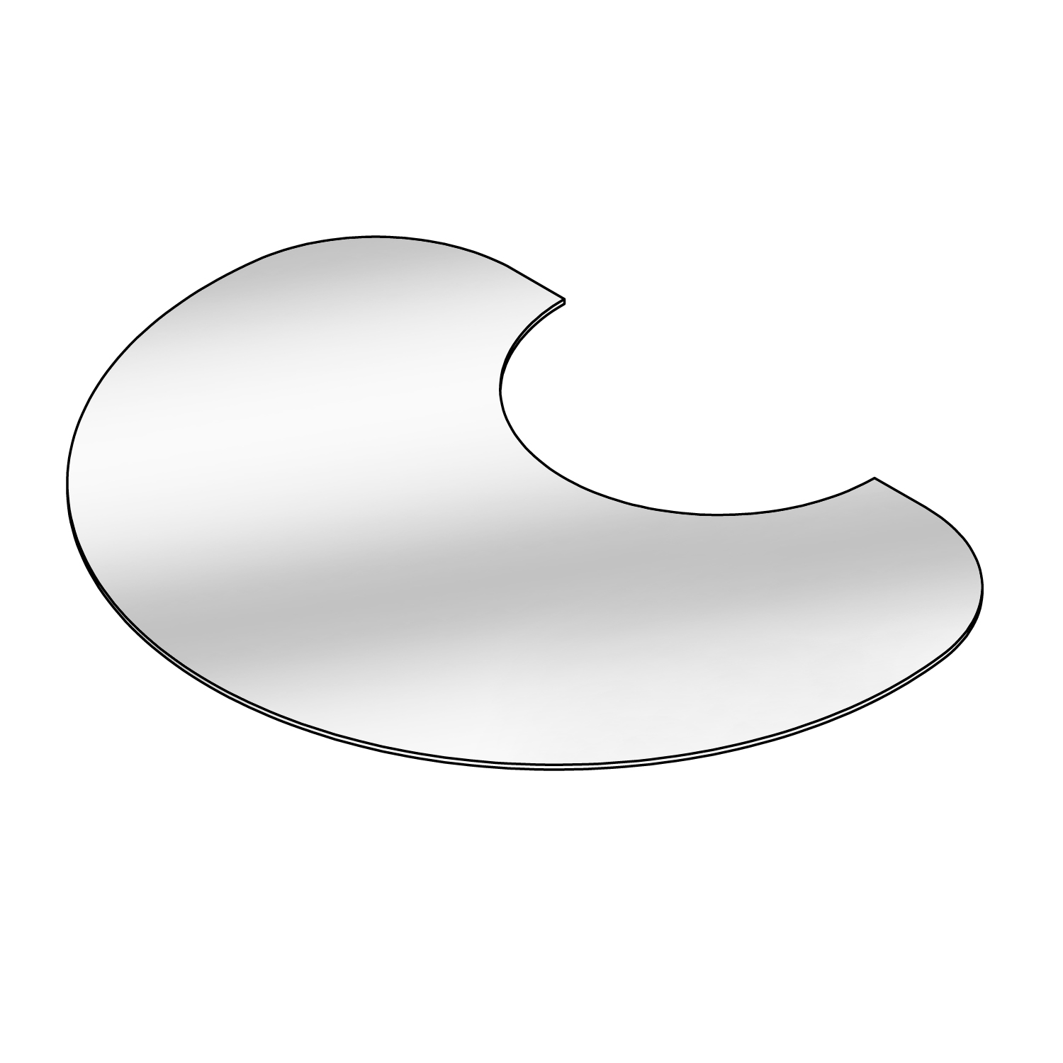 Lotus Plaque de sol en verre sur mesure pour Prestige