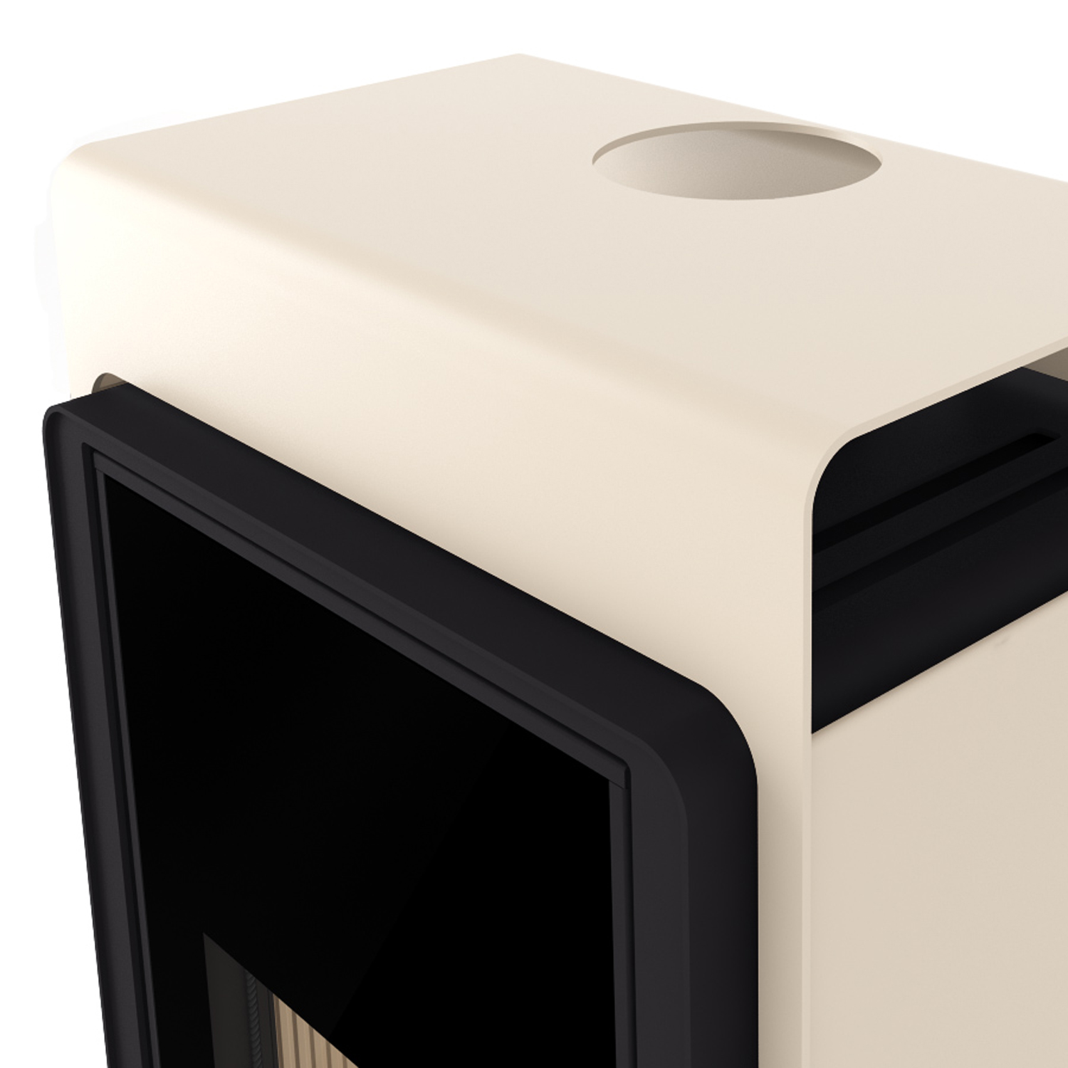 HS Flamingo Deluxe Singa Poêle à bois Crème