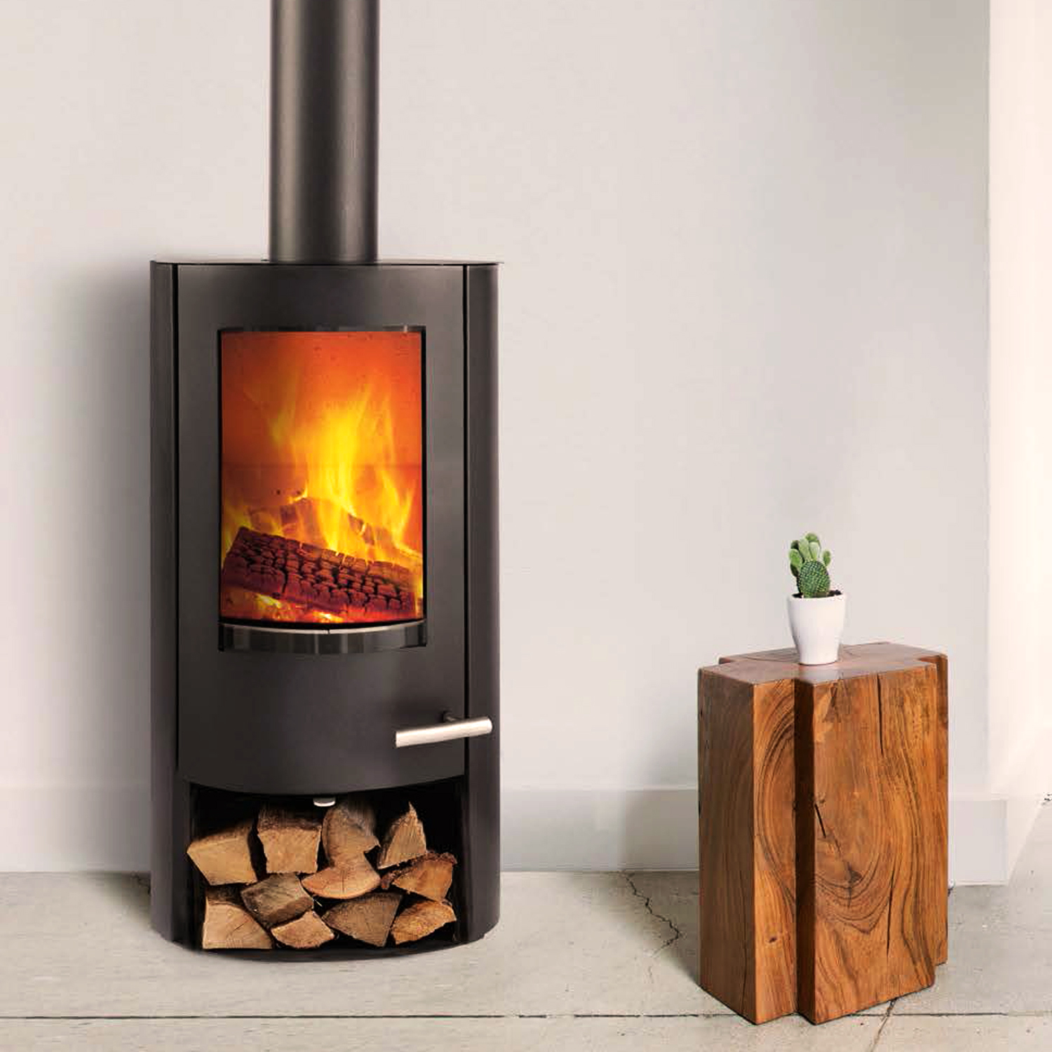 TermaTech TT20 Bazic R Poêle à bois Acier Noir