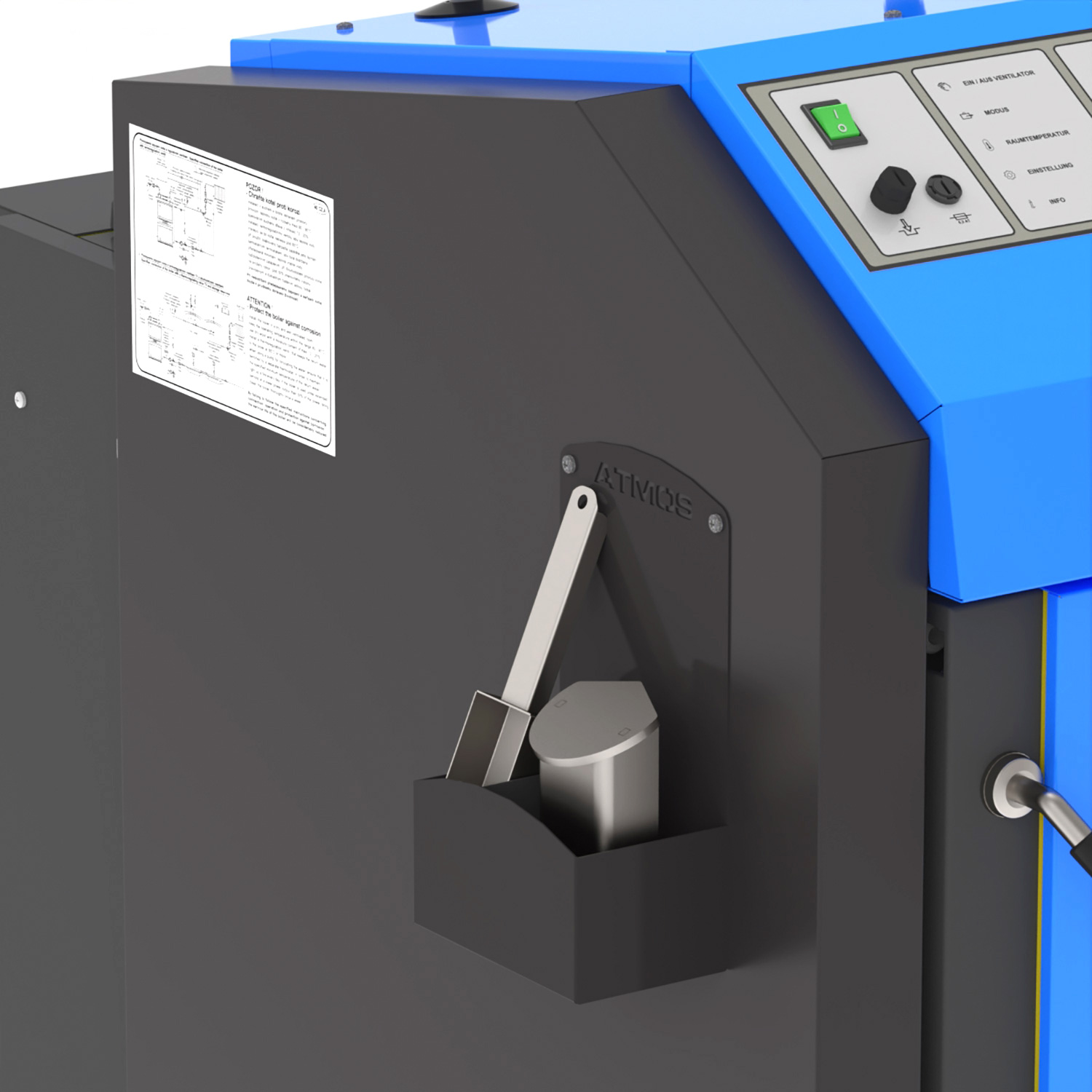 ATMOS chaudière à gazéification du bois DC 25 GSE Komfort avec ACD04 et allumage automatique