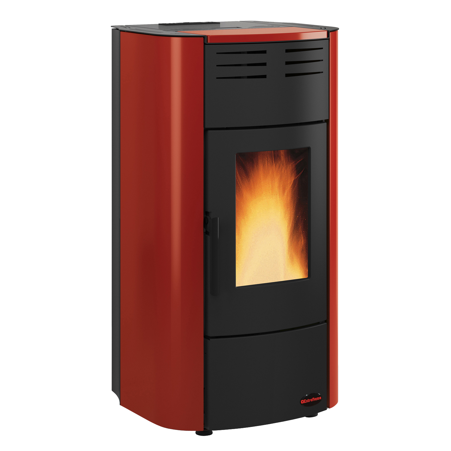 Extraflame Raffaella Idro H15 Poêle à granulés bouilleur Acier Bordeaux