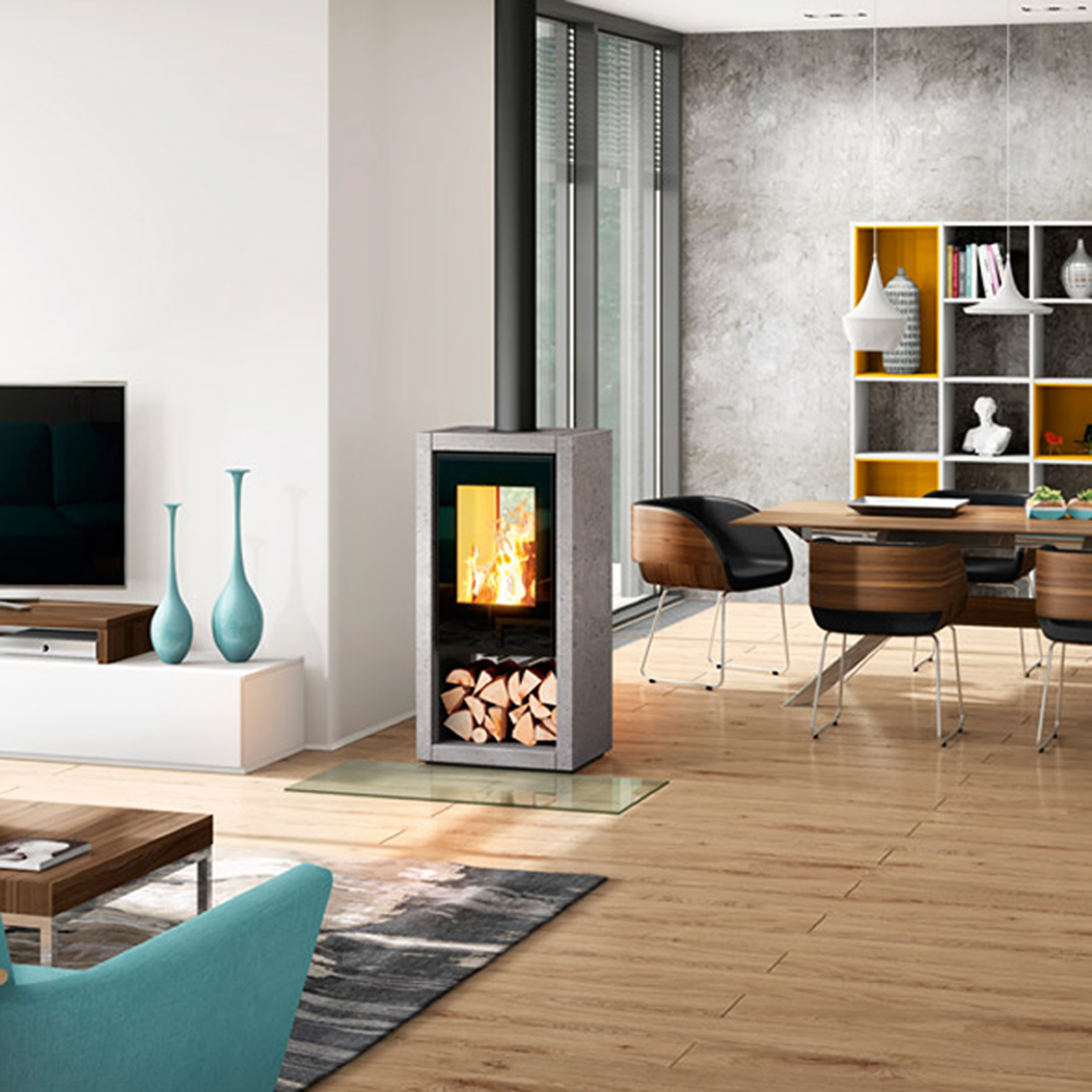 Spartherm Ambiente a8 Poêle à bois en stéatite