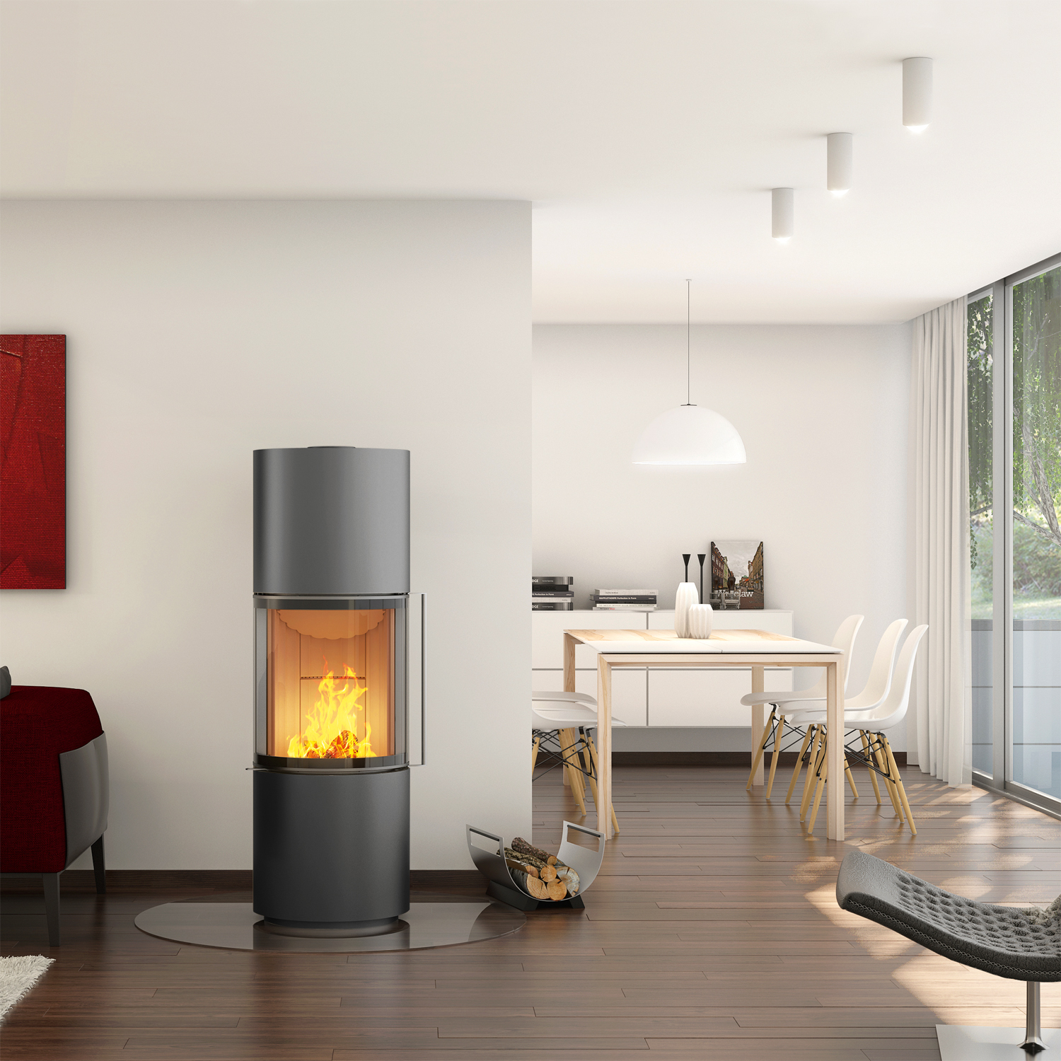 Spartherm Passo S RLU Poêle à bois Titane