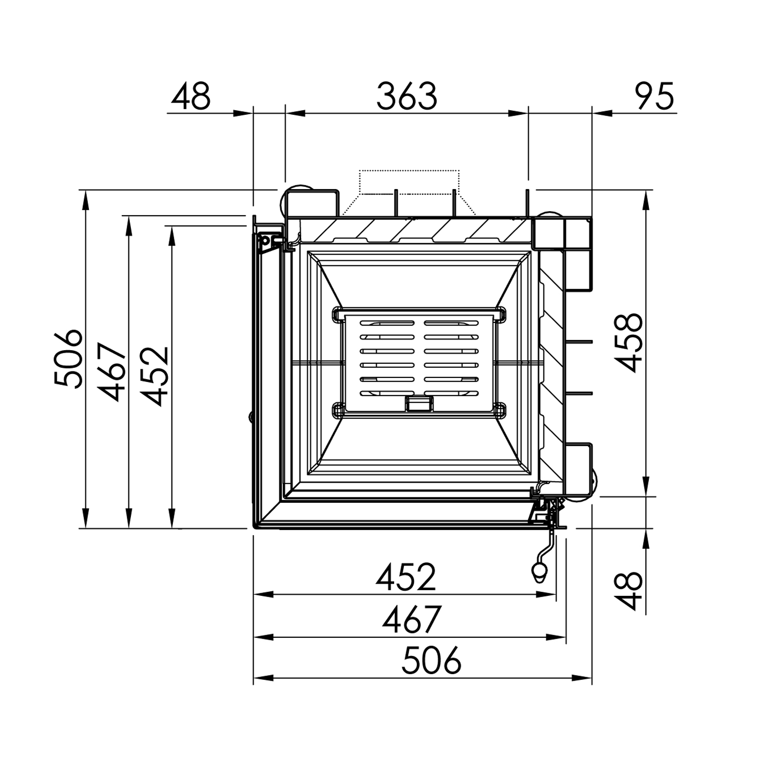 Insert de cheminée Spartherm Mini 2L-4S Angle