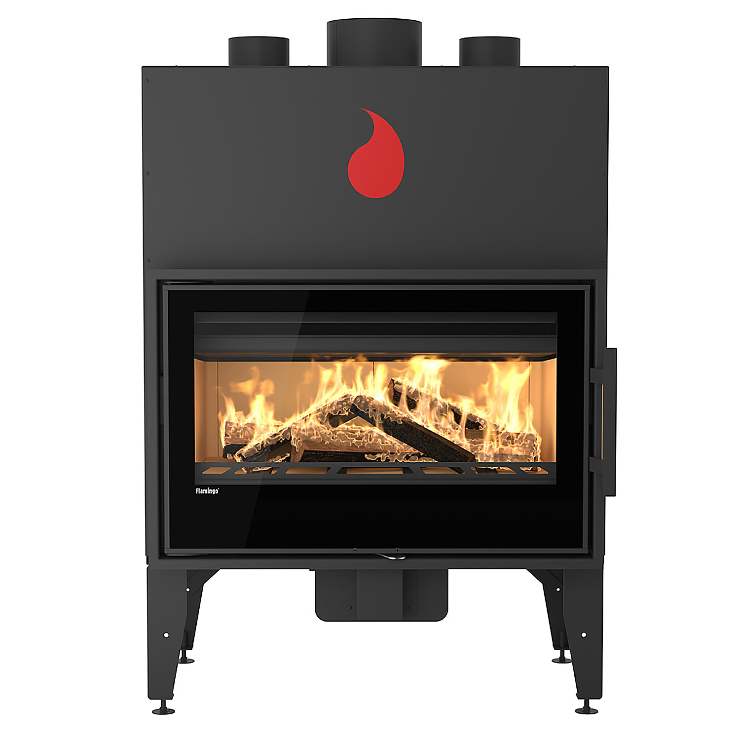 Insert de cheminée HS Flamingo X15 Acier Noir Manuel