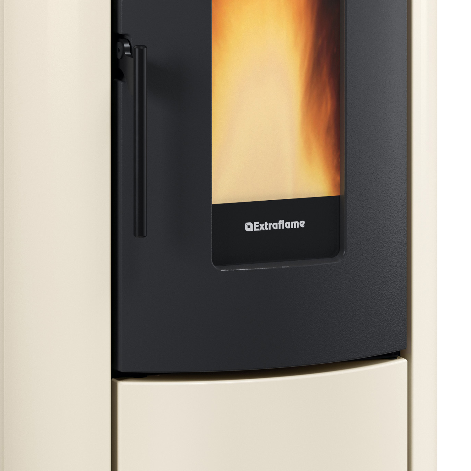 Extraflame Evolution Line Rosanna Idro Poêle à granulés bouilleur Acier Ivoire
