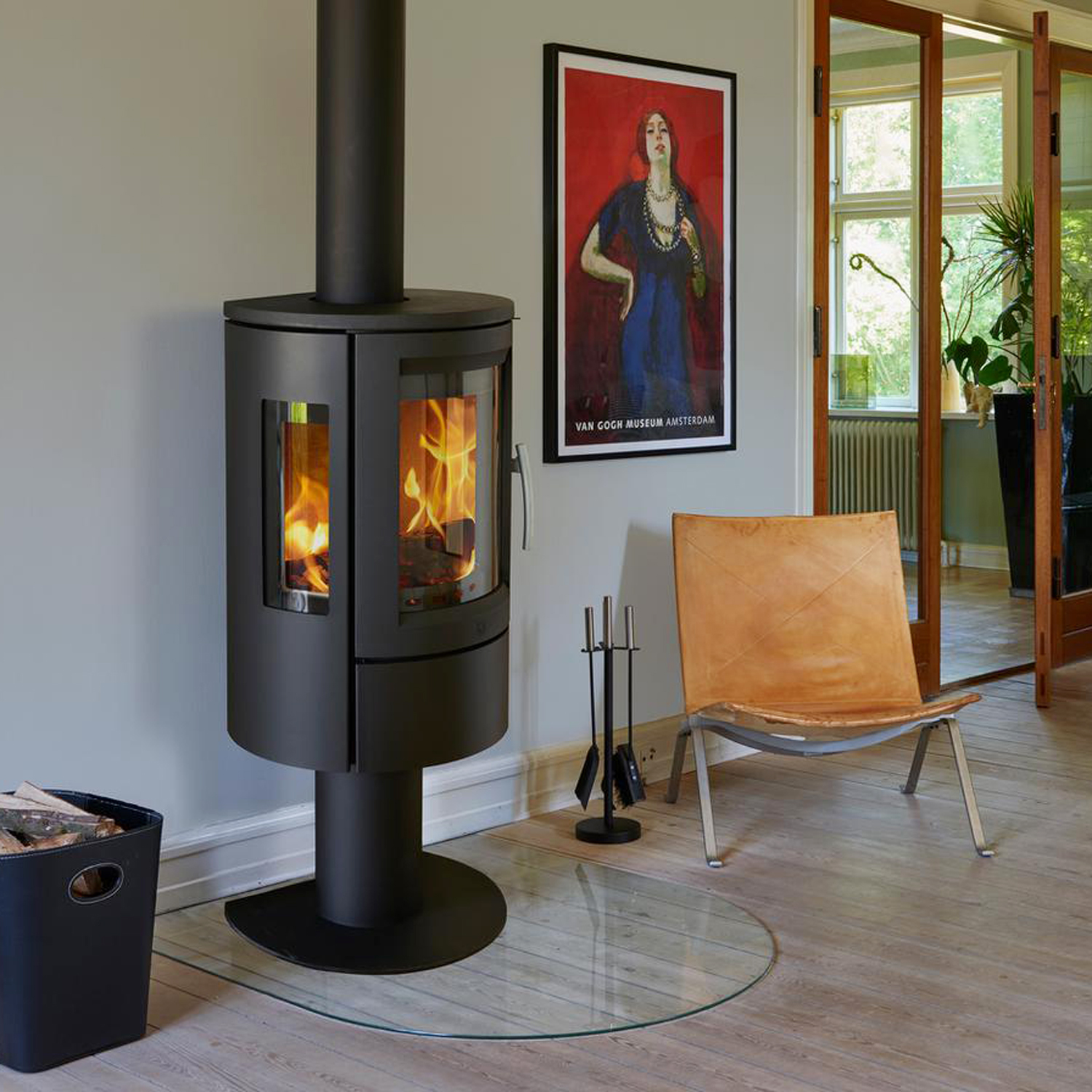 Varde Ovne Nice Air poêle à bois en acier noir