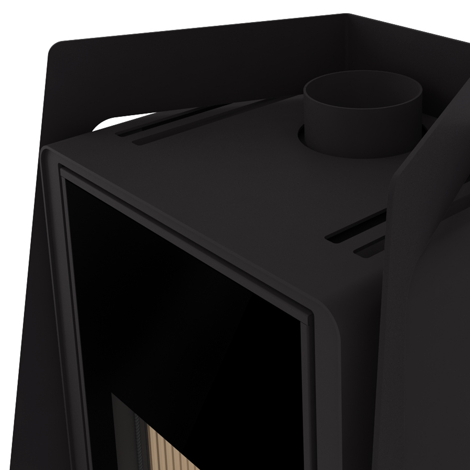 Poêle à bois HS Flamingo Deluxe Island Noir