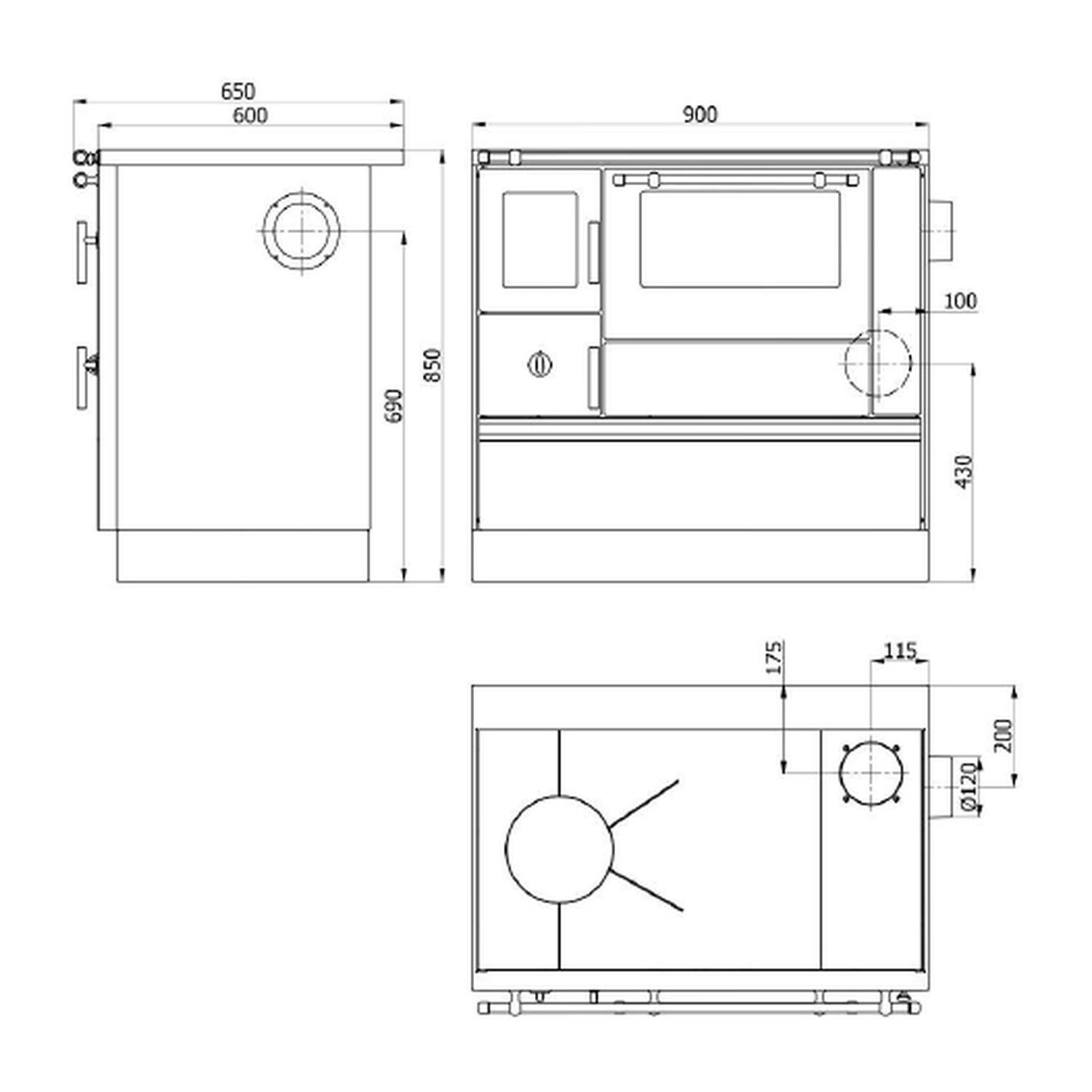 Westminster cuisinière à bois K 76F-90