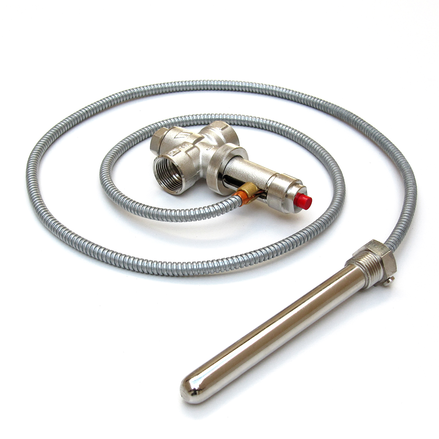 Schmitzker Marbella Mini Céramique Beige Poêle à bois bouilleur - Ensemble complet avec ballon tampon TPSM 300L, y compris isolation