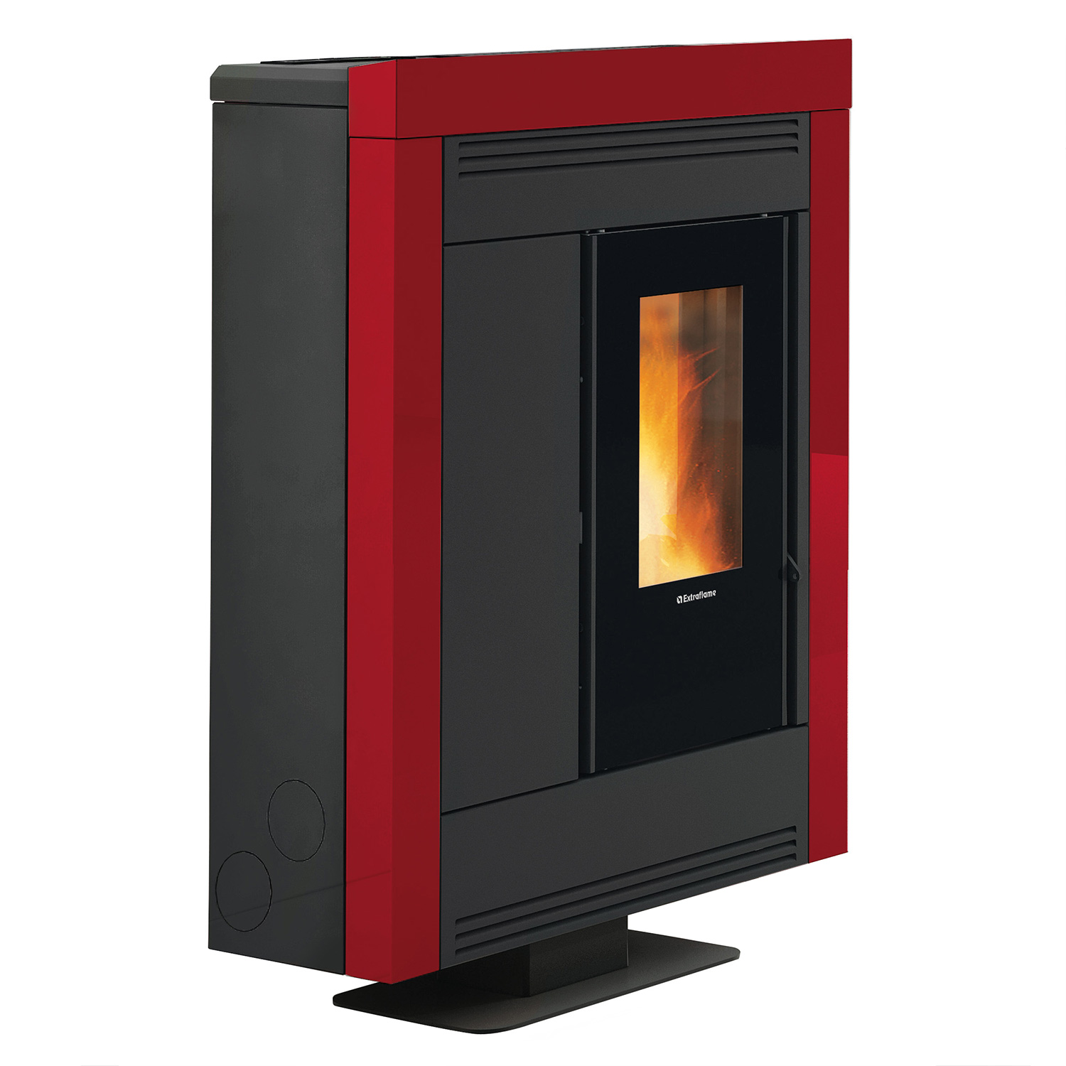 Extraflame Souvenir Steel EVO Poêle à granulés Acier Bordeaux