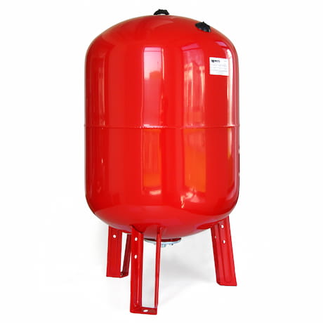 Vase d’expansion rouge à trois pieds