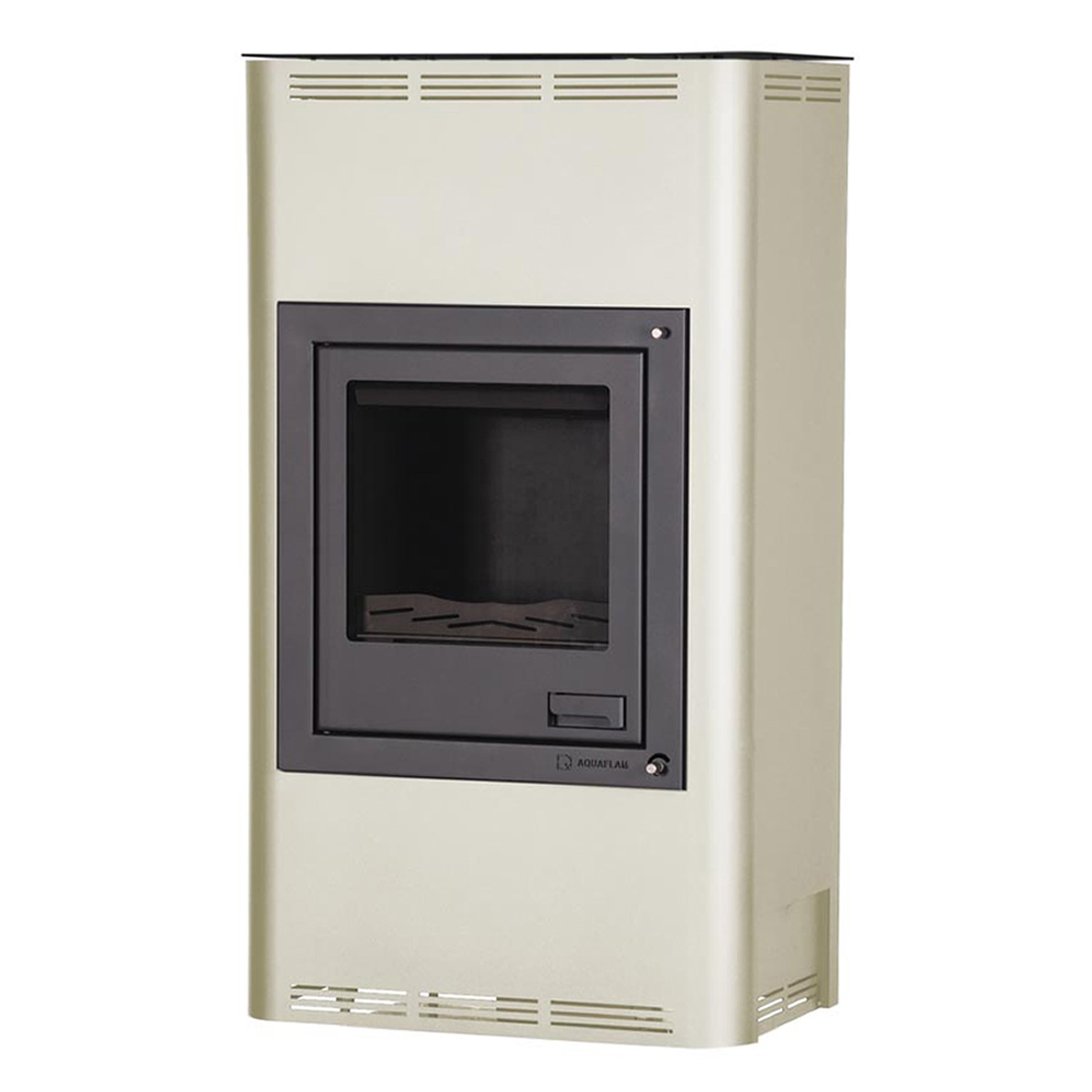 Aquaflam 17 Basic Crème Poêle à bois hydraulique Ensemble complet + Réservoir tampon TPSM 825