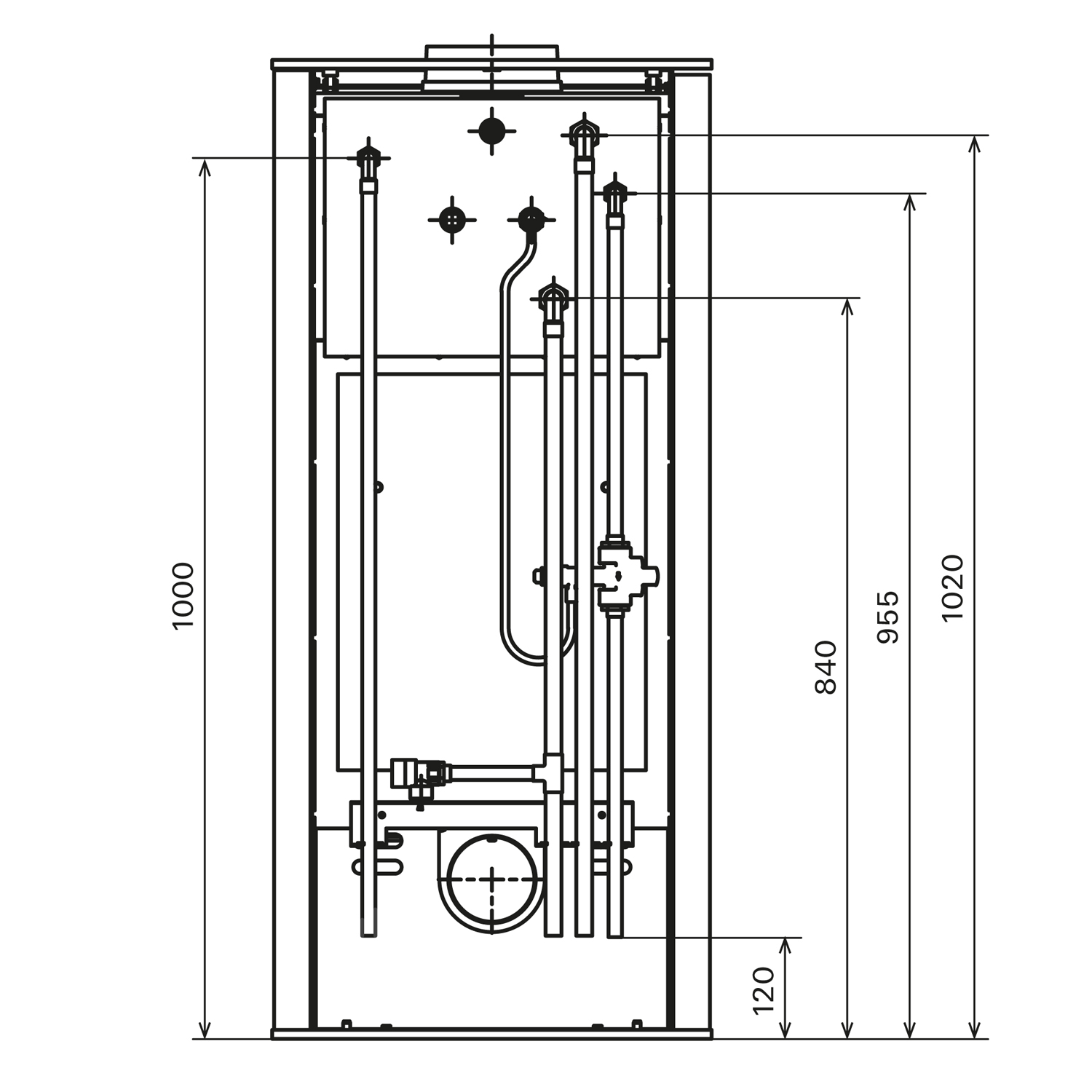 Schmitzker Calera Poêle à bois hydraulique Base