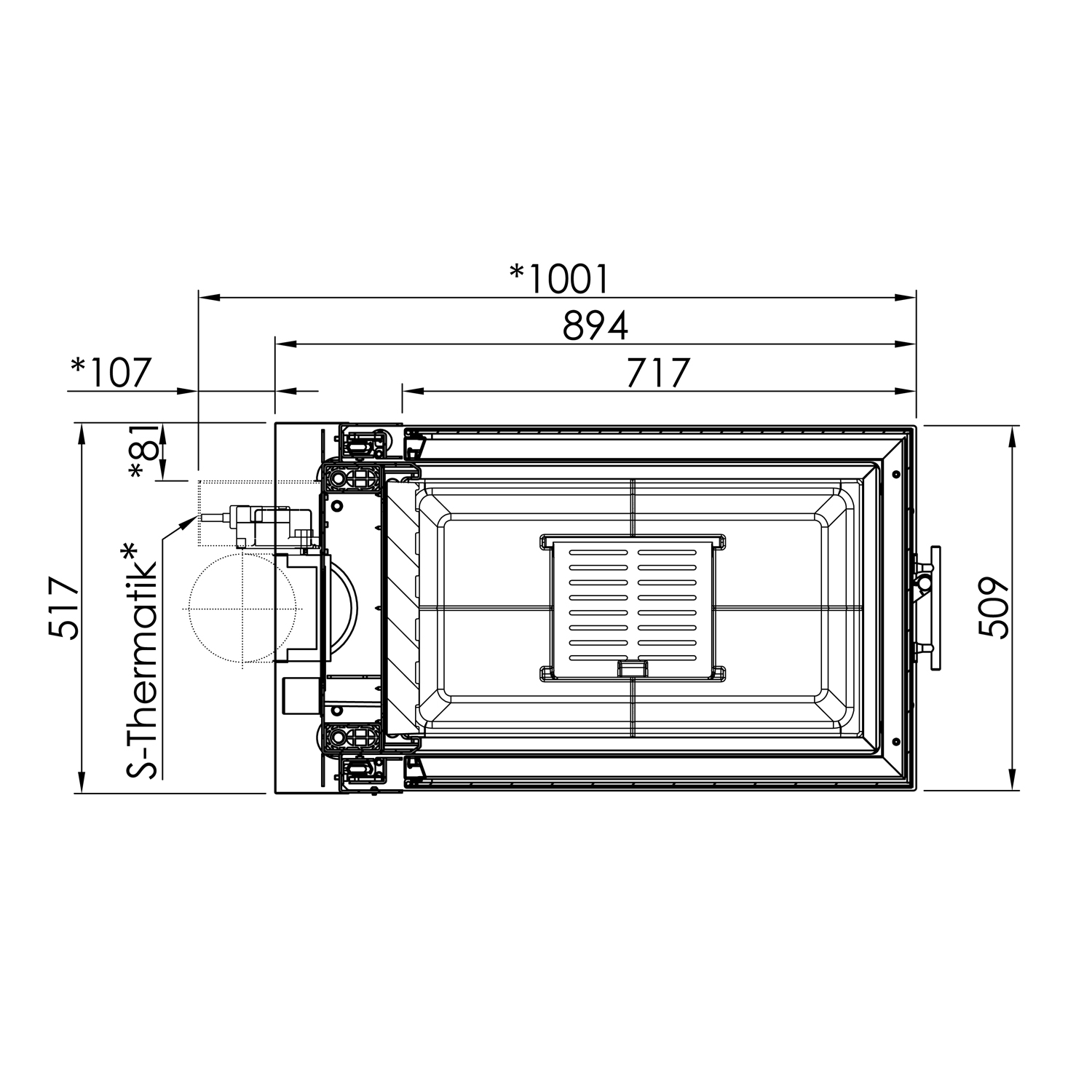 Spartherm Arte U-70h-4S Insert de cheminée RRA Ø 200 mm