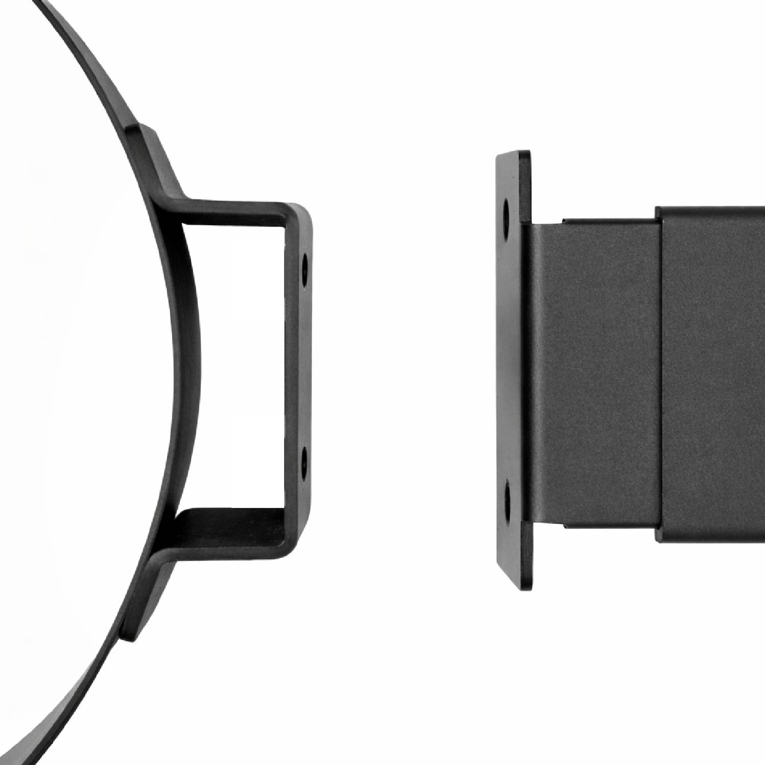 Raik Izoker collier de serrage 150mm noir double paroi pour tuyau de fumée / conduit de fumée