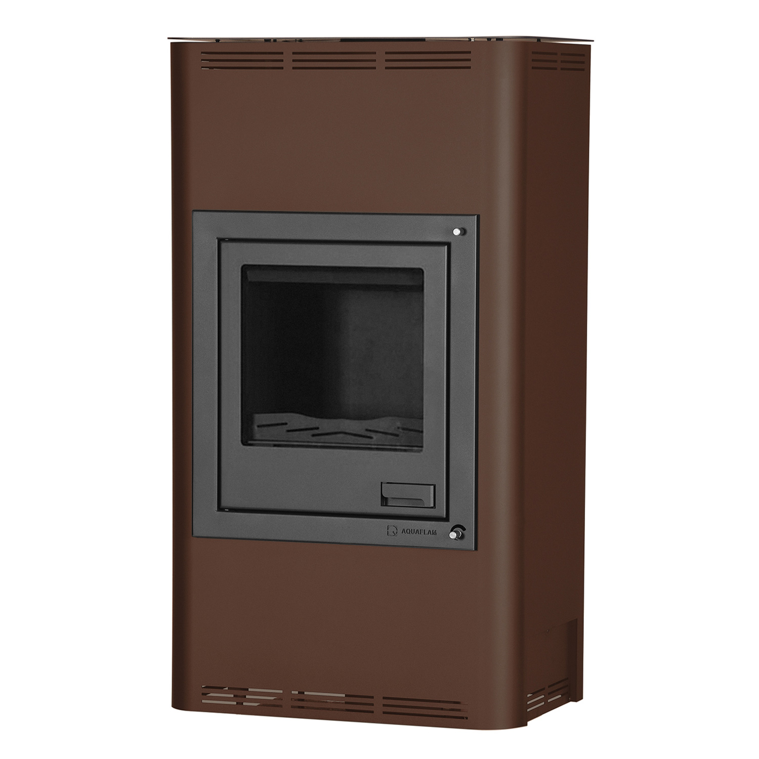 Aquaflam 17 Basic Brown Poêle à bois hydraulique Ensemble complet + Réservoir tampon TPSM 825
