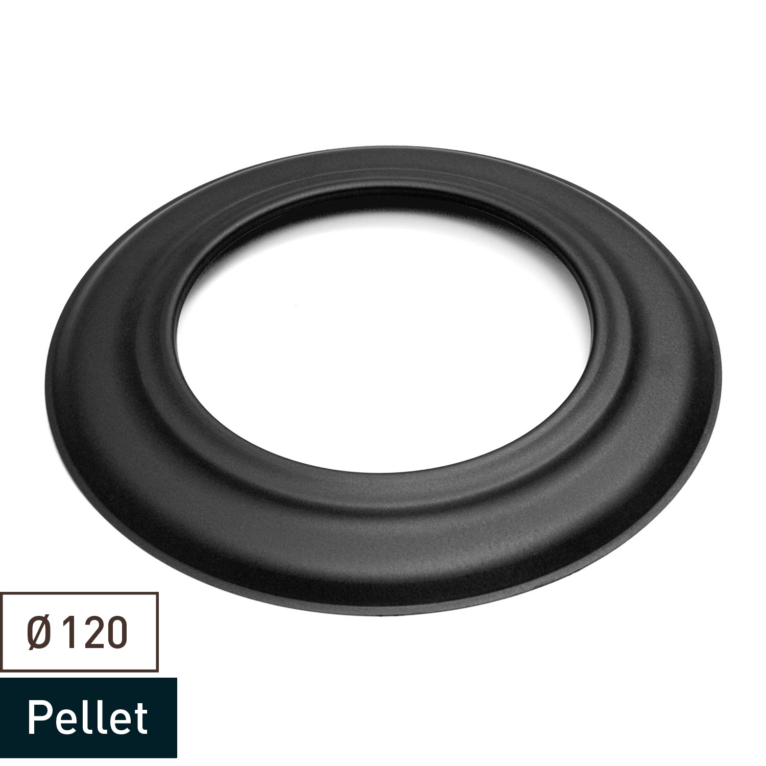 Rosace murale pour conduit de poêle / conduit de cheminée Raik 120 mm