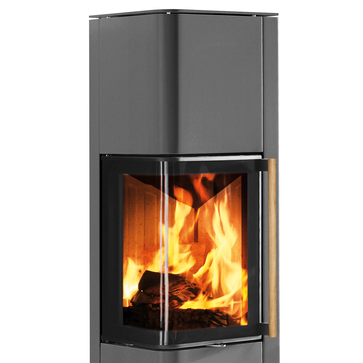 Spartherm Cubo L style RLU poêle à bois Titane