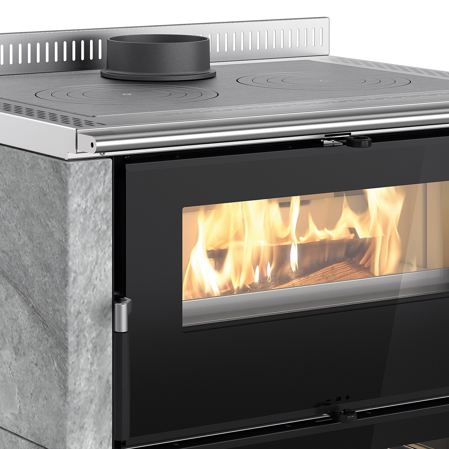 La Nordica Verona XXL 16 Petra cuisinière à bois pierre naturelle