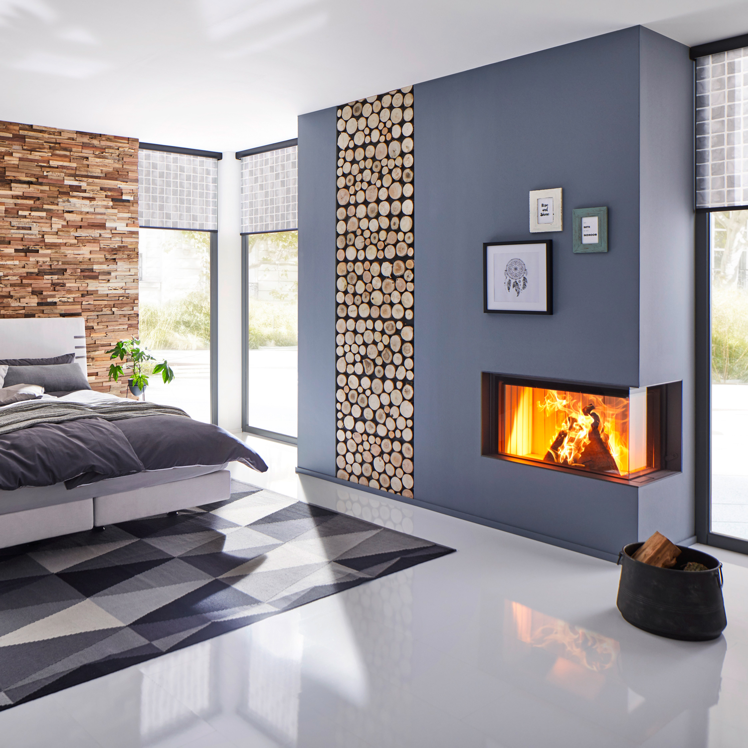 Spartherm Premium Varia-2R-80h Insert de cheminée d'angle RRA Ø 200 mm