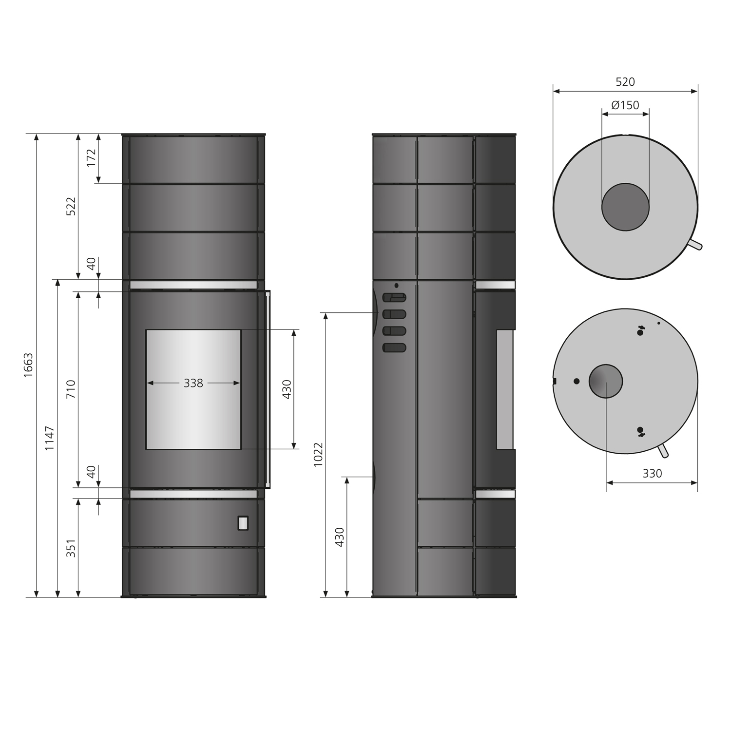 Oranier E-Blok pour le segment énergétique Ostro (W+)