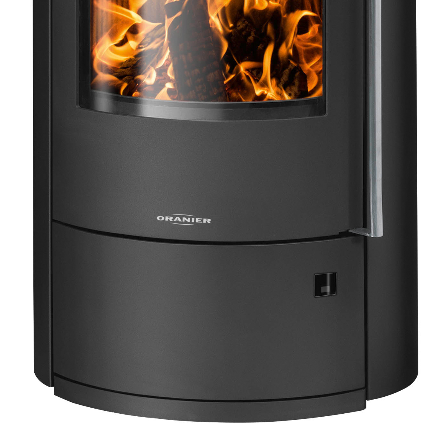 Oranier Polar Neo 6 Poêle à bois Acier Noir / Céramique Rouge Paprika, DIBt